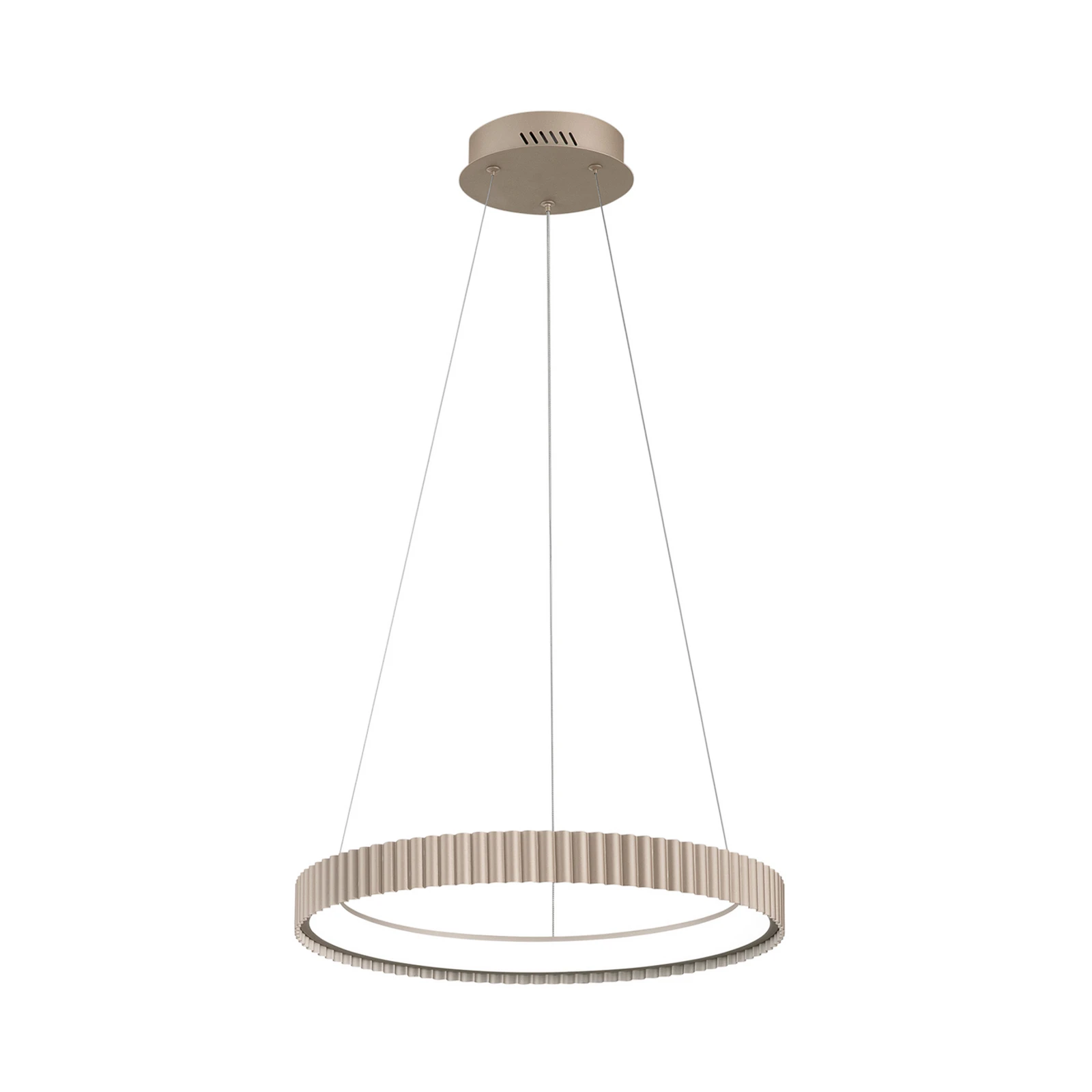 Lampada LED a sospensione Niike, color oro, Ø 50 cm, metallo, CCT