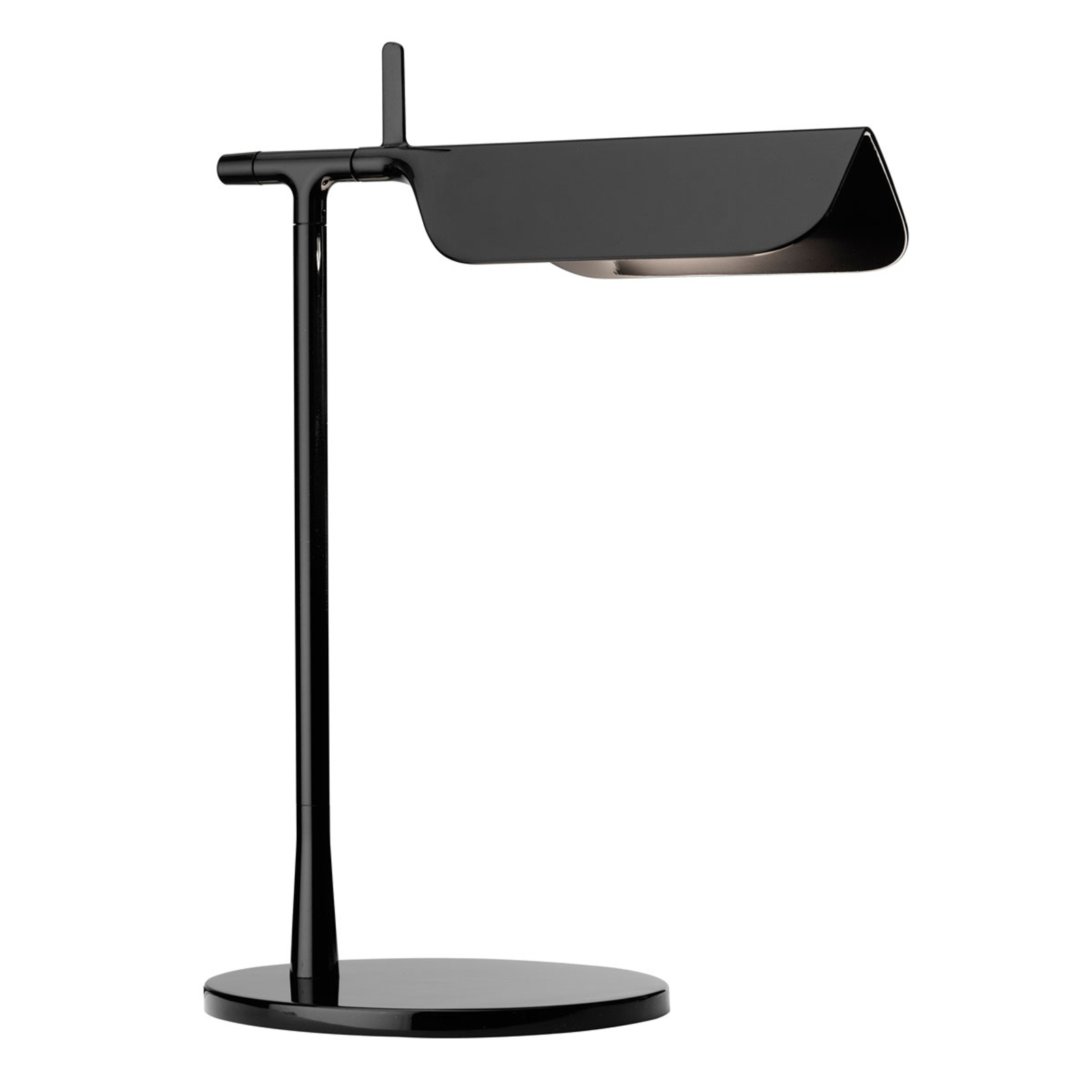Flos TAB T LED-bordlampe til arbeidsplassen i svart - skrivebordslampe - design lampe Stue / spisestue - aluminium, pmma