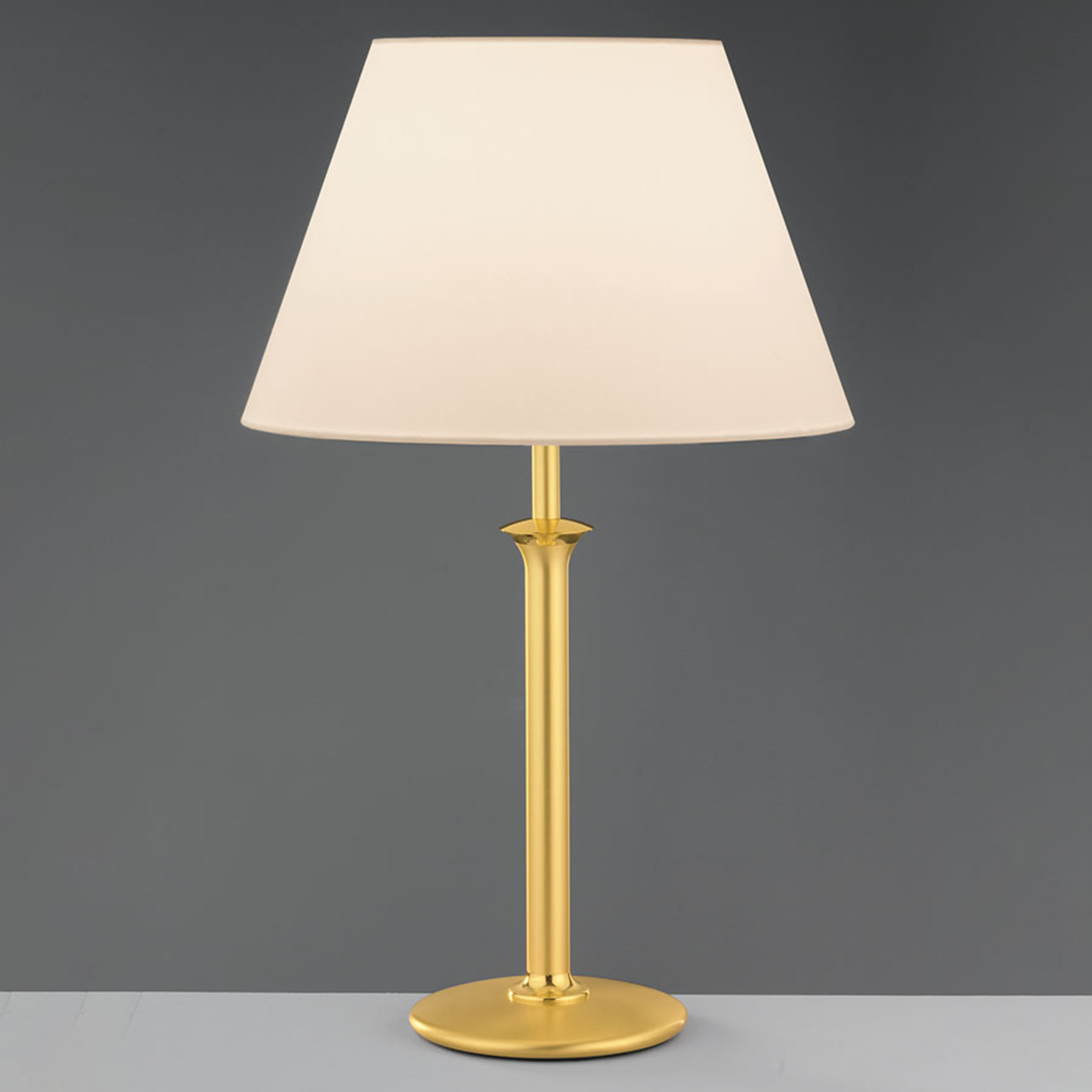 Chintz-Tischlampe Royce mit Schnurschalter creme