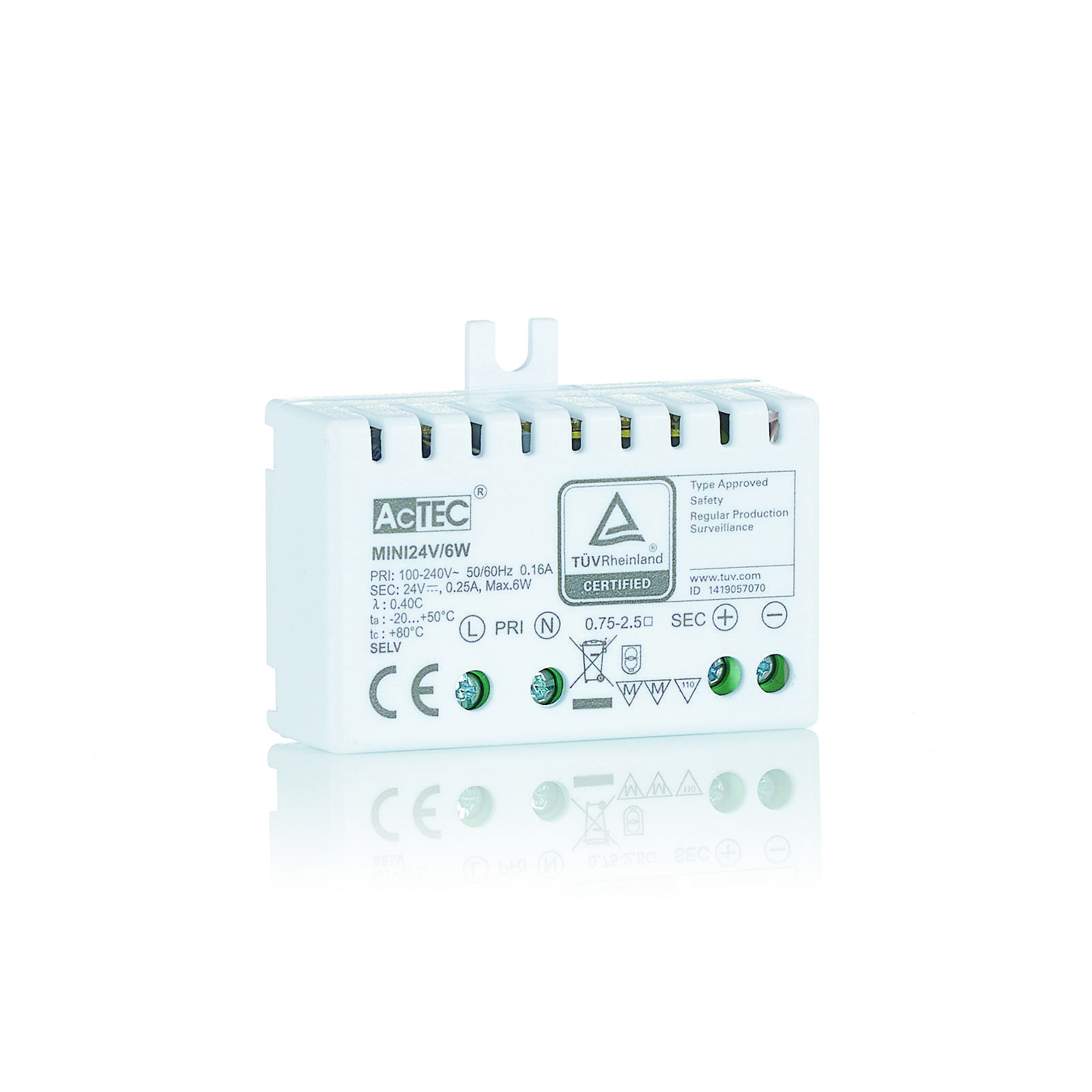 AcTEC Mini driver LED CV 24V 6W IP20