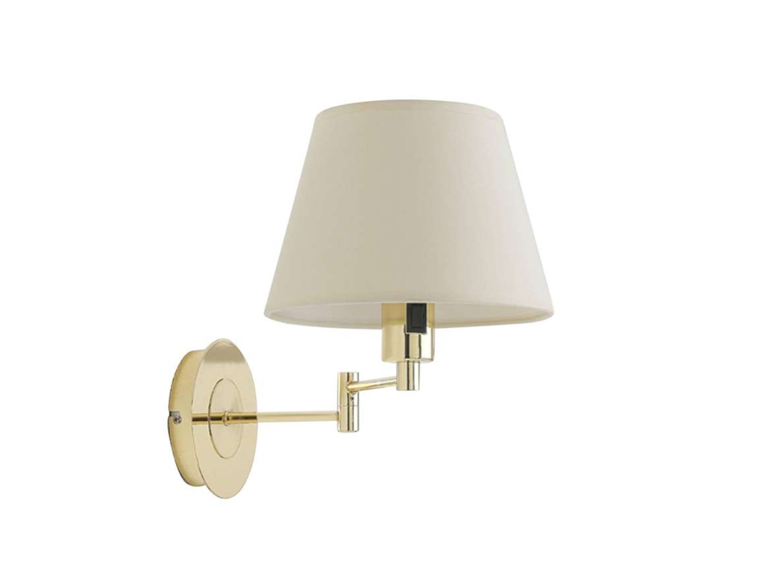 Pola Wall Lamp Cream/Polished Brass - Lindby