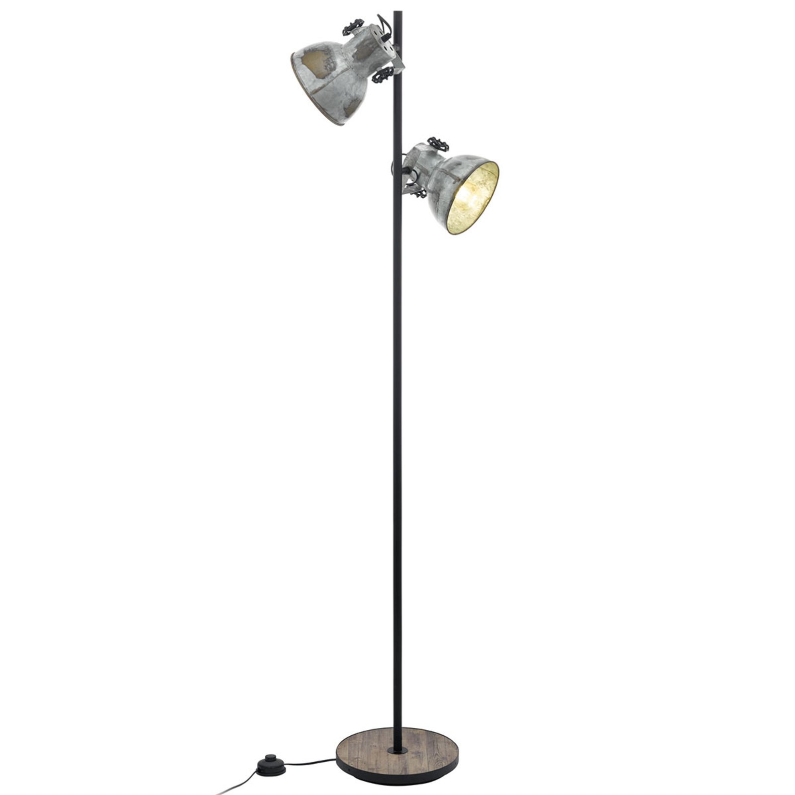 Two-bulb Barnstaple floor lamp