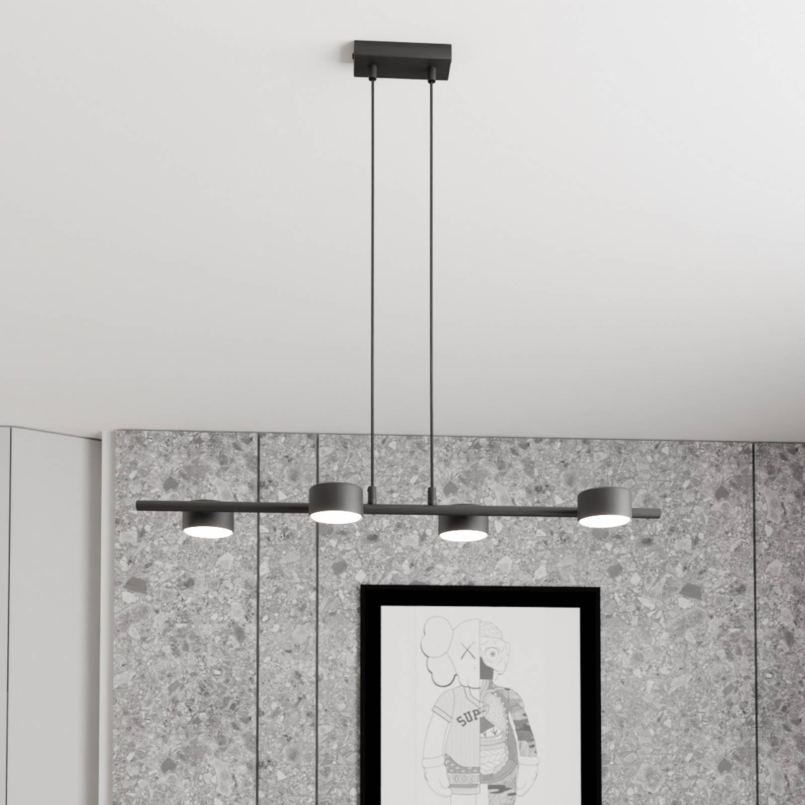 Deckenstrahler Sora, Länge 80 cm, Metall, 4-flg. günstig online kaufen