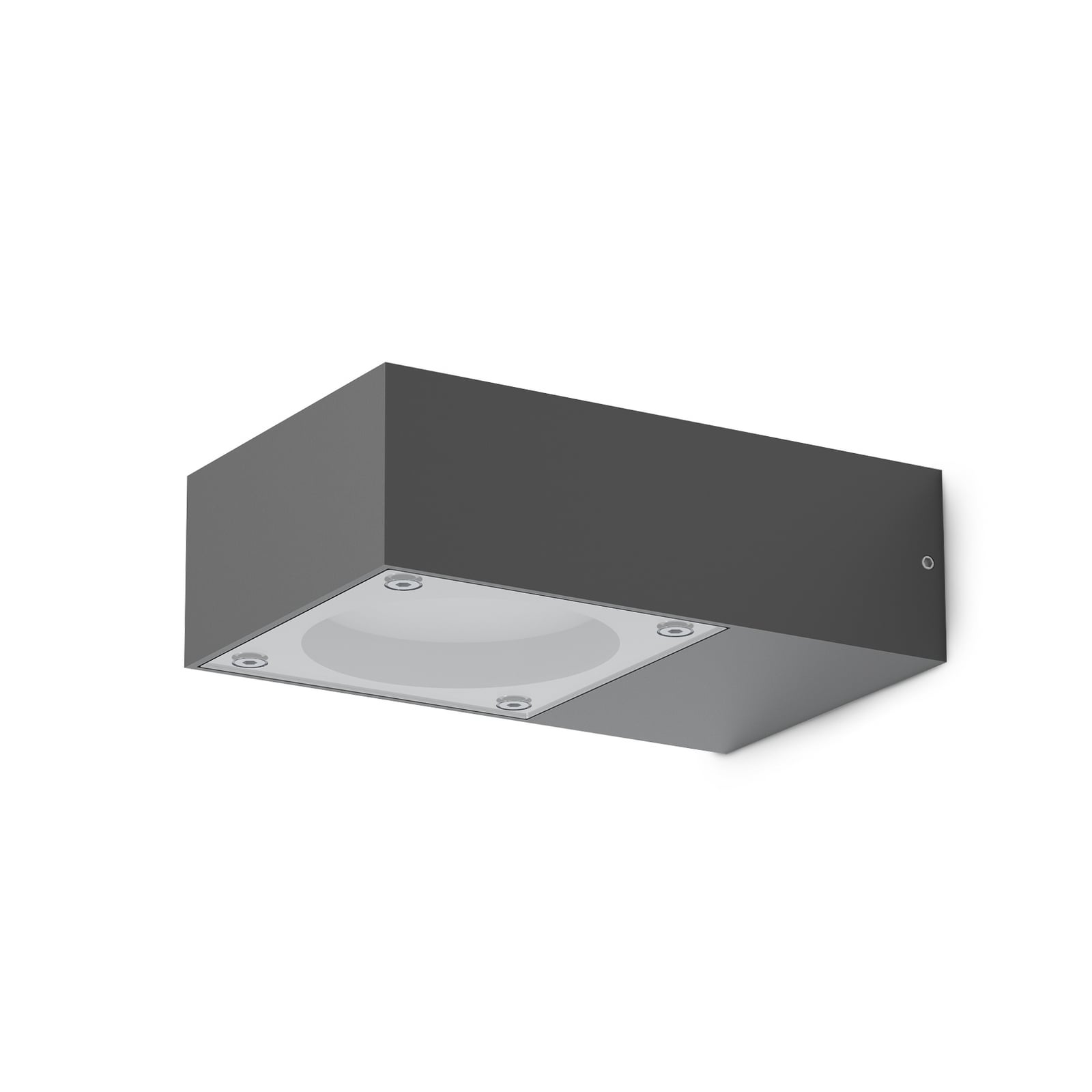 Ideal Lux Außenwandlampe Sirio, schwarz, Breite 10 cm Metall Ideal Lux Außenwandlampe Sirio, schwarz, Breite 10 cm Metall