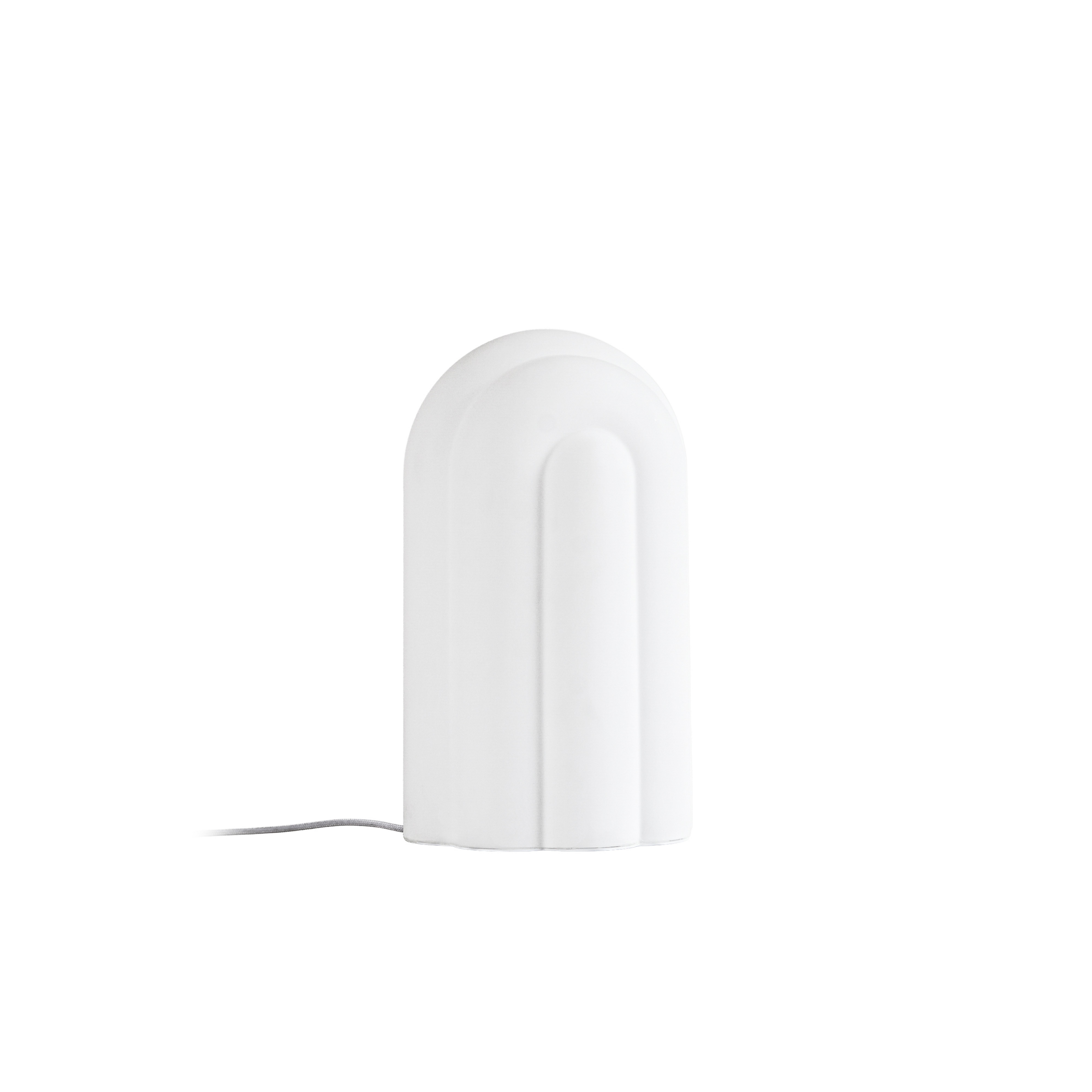 Lunja LED-bordslampa, 30 cm, vit, CCT, glas - Lucande