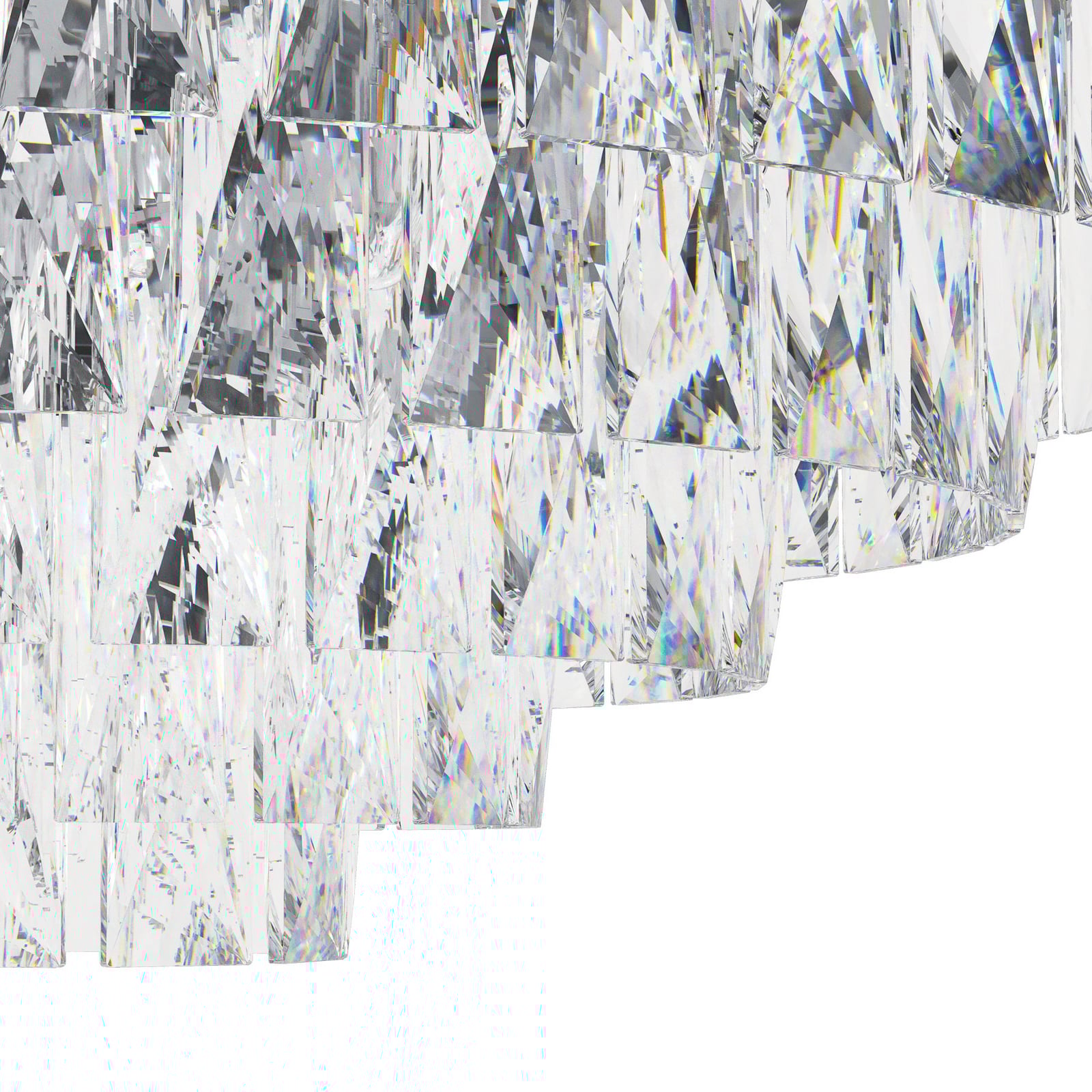 Plafonnier Valparaiso chromé Ø 48 cm en métal - Stars of Light