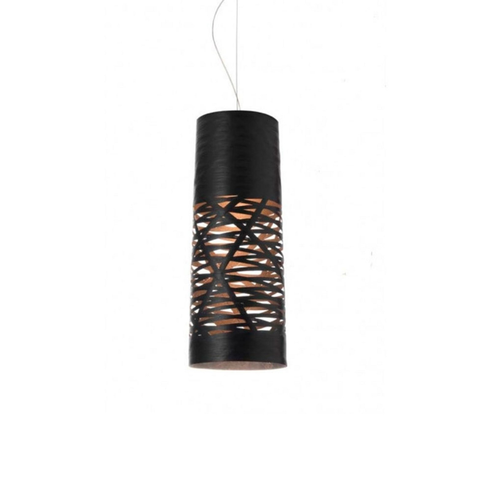 Tress Lustră Pendul Small Black 2m - Foscarini