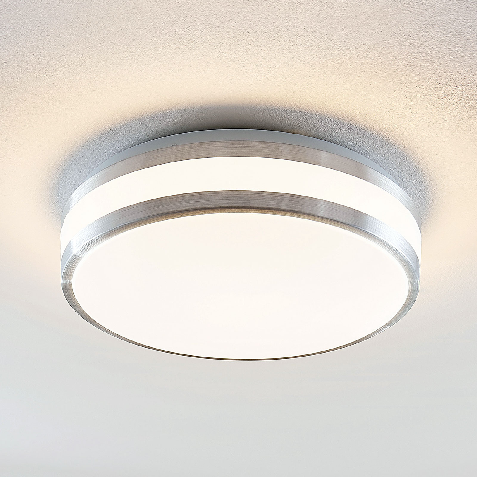 Lindby Nelia LED alu mennyezeti lámpa kerek 34,5cm
