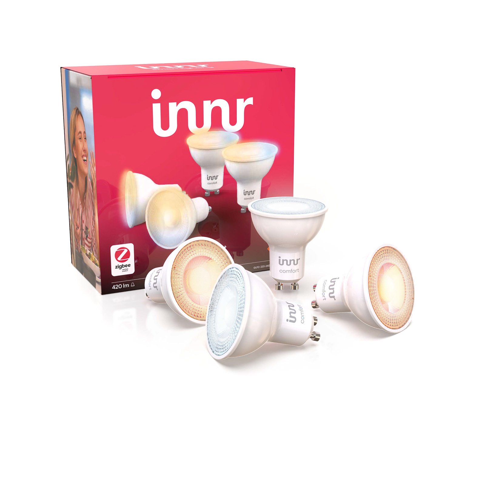 Innr Smart Spot Comfort LED bulb GU10 4.9 W 2-pack
