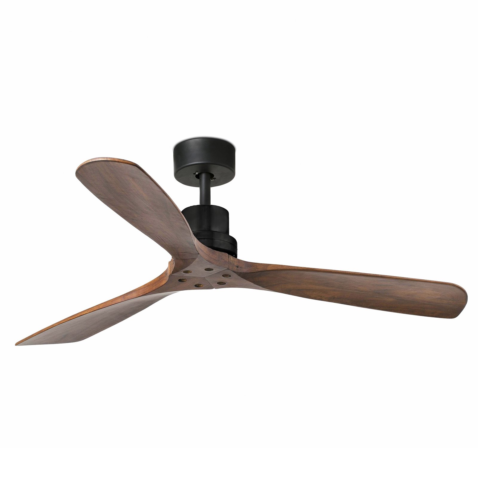 Lantau ceiling fan, remote, walnut/black