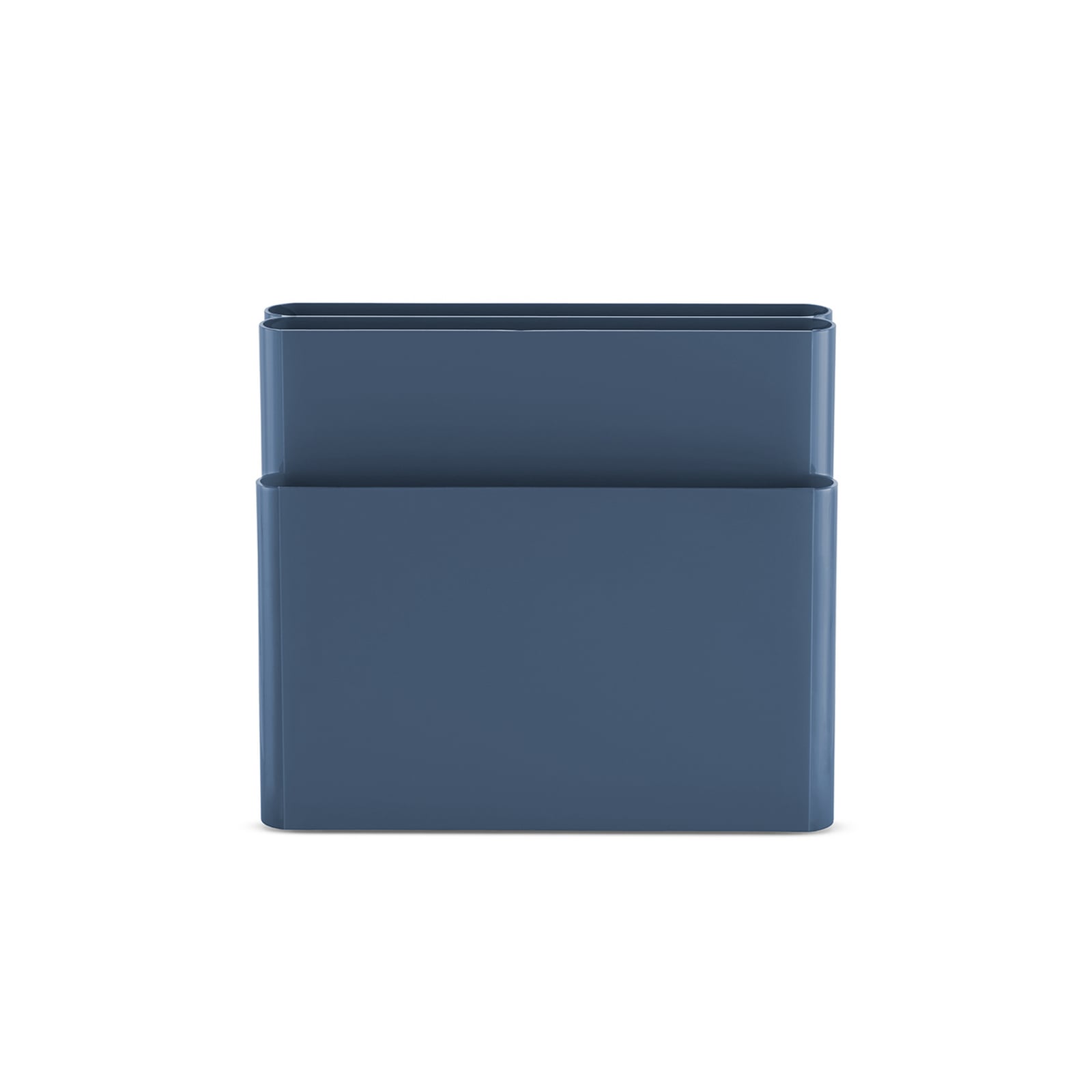 Magazine rack, blue, length 40 cm, height 35 cm - Kartell