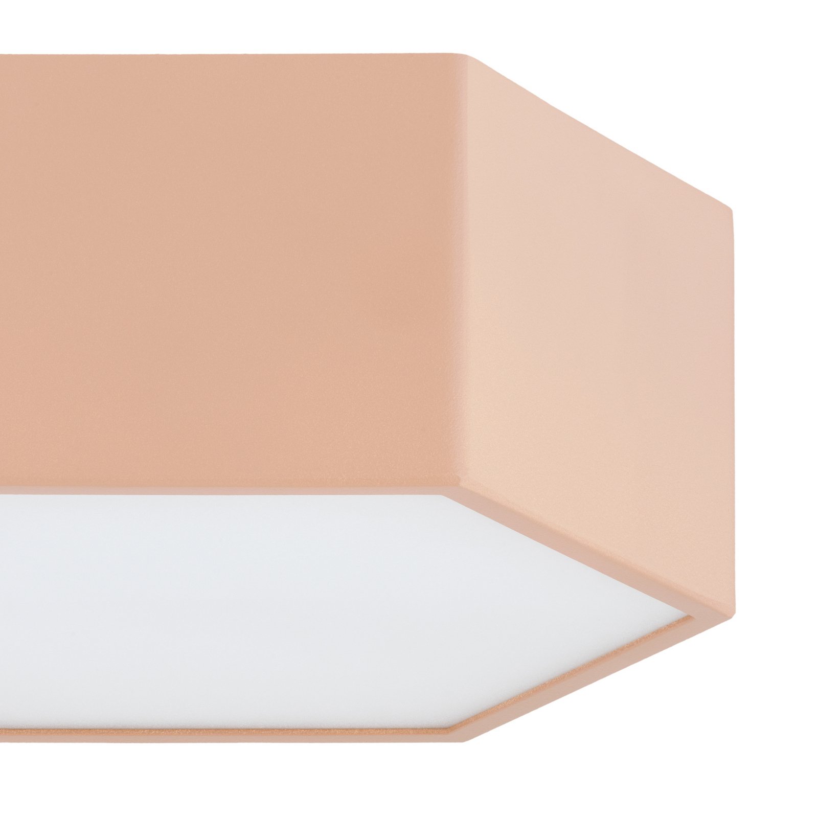 LED-Deckenleuchte Libre, pfirsichfarben, Stahl, 3.000 K
