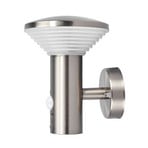 Tiga LED Candeeiro de Parede Exterior w/Sensor Stainless Steel/White - Lindby