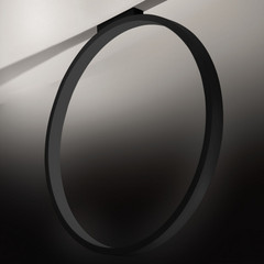 Cini&Nils Assolo - Plafoniera a LED nera da 70 cm