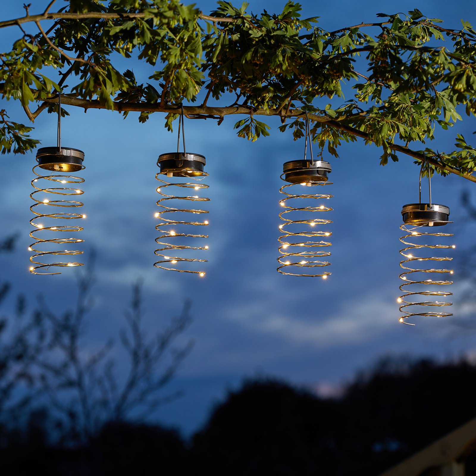 Spring SpiraLight aurinkokäyttöinen LED-lamppu, 6x