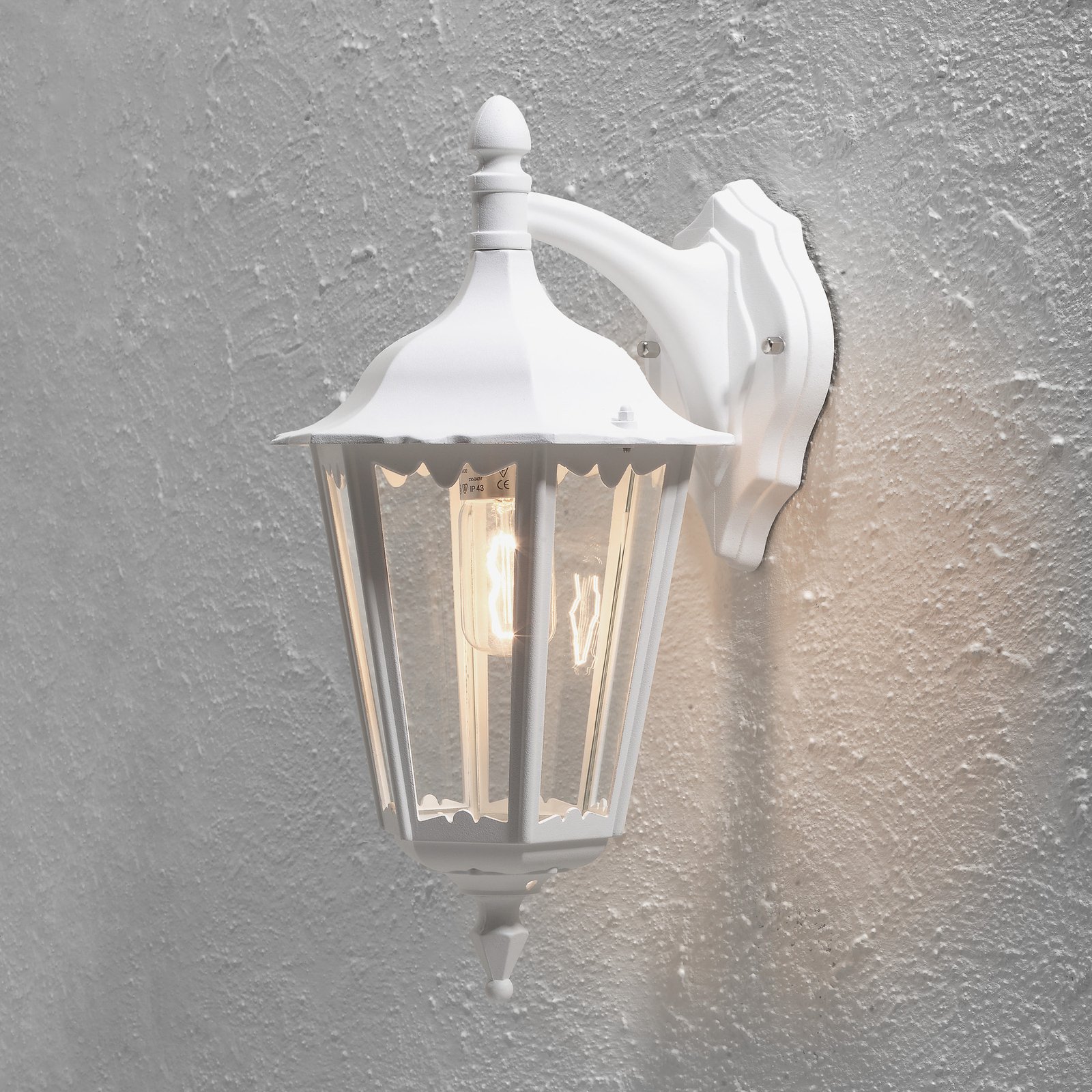 Firenze kültéri fali lámpa, lógó, 48cm, fehér
