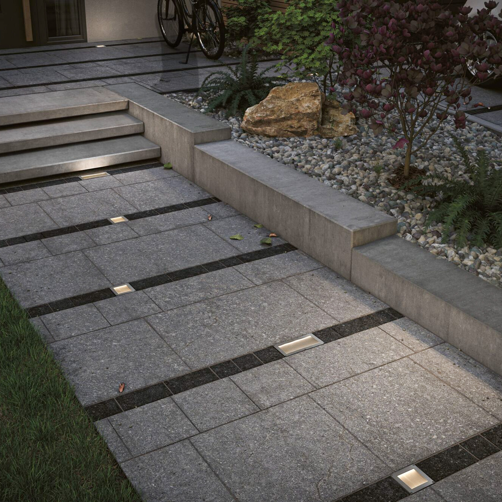 Paulmann LED solárne podlahové svietidlo Sorea, železo, dĺžka 20 cm, 3000 K Paulmann LED solárne podlahové svietidlo Sorea, železo, dĺžka 20 cm, 3000 K