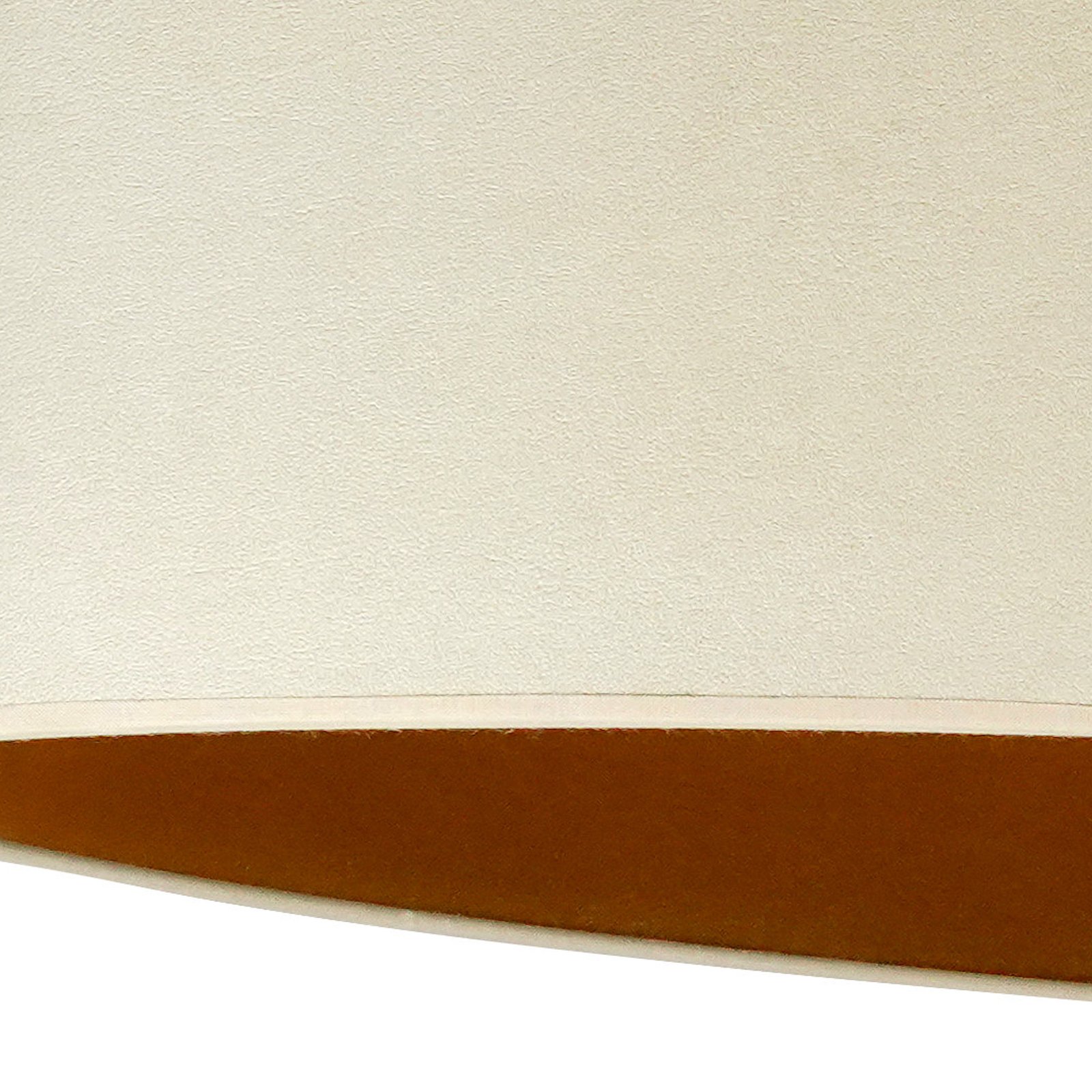 Envostar ceiling lamp Idun light beige faux leather vegan, 80 cm