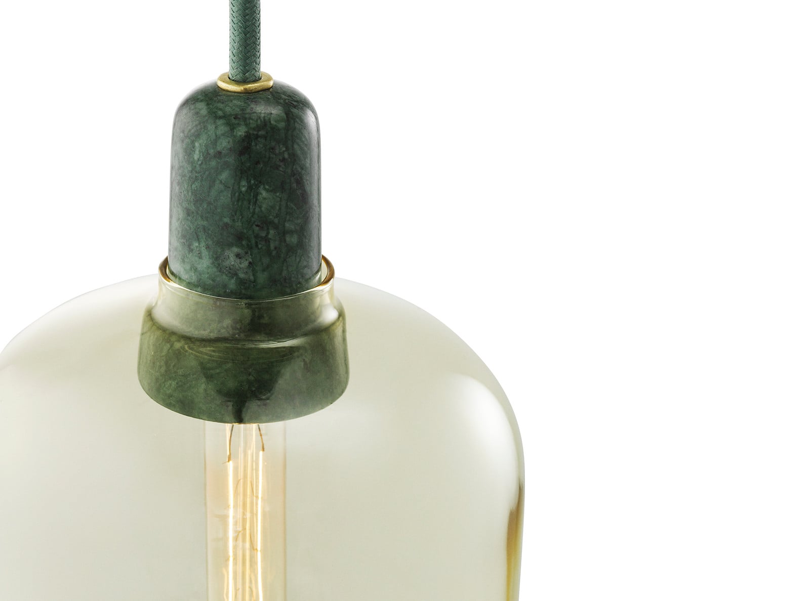 Amp Pendel Small Guld/Grøn Normann Copenhagen - Stue - Glas