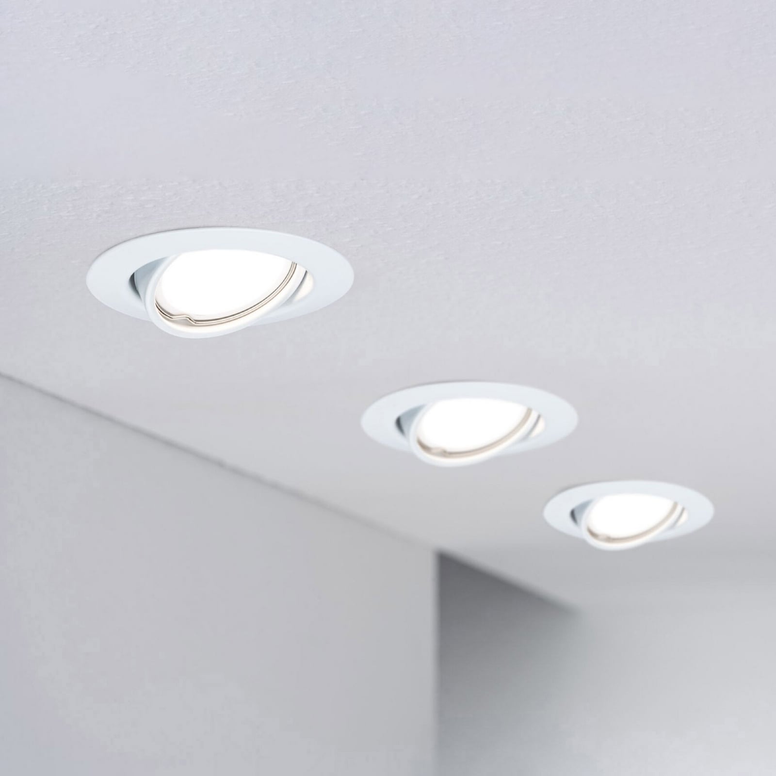 Lâmpada LED Paulmann GU10 com refletor FLAT, 4,9 W, 4 000 K Lâmpada LED Paulmann GU10 com refletor FLAT, 4,9 W, 4 000 K