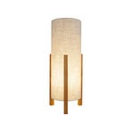 Table lamp 3193, wood, linen textile, height 52cm