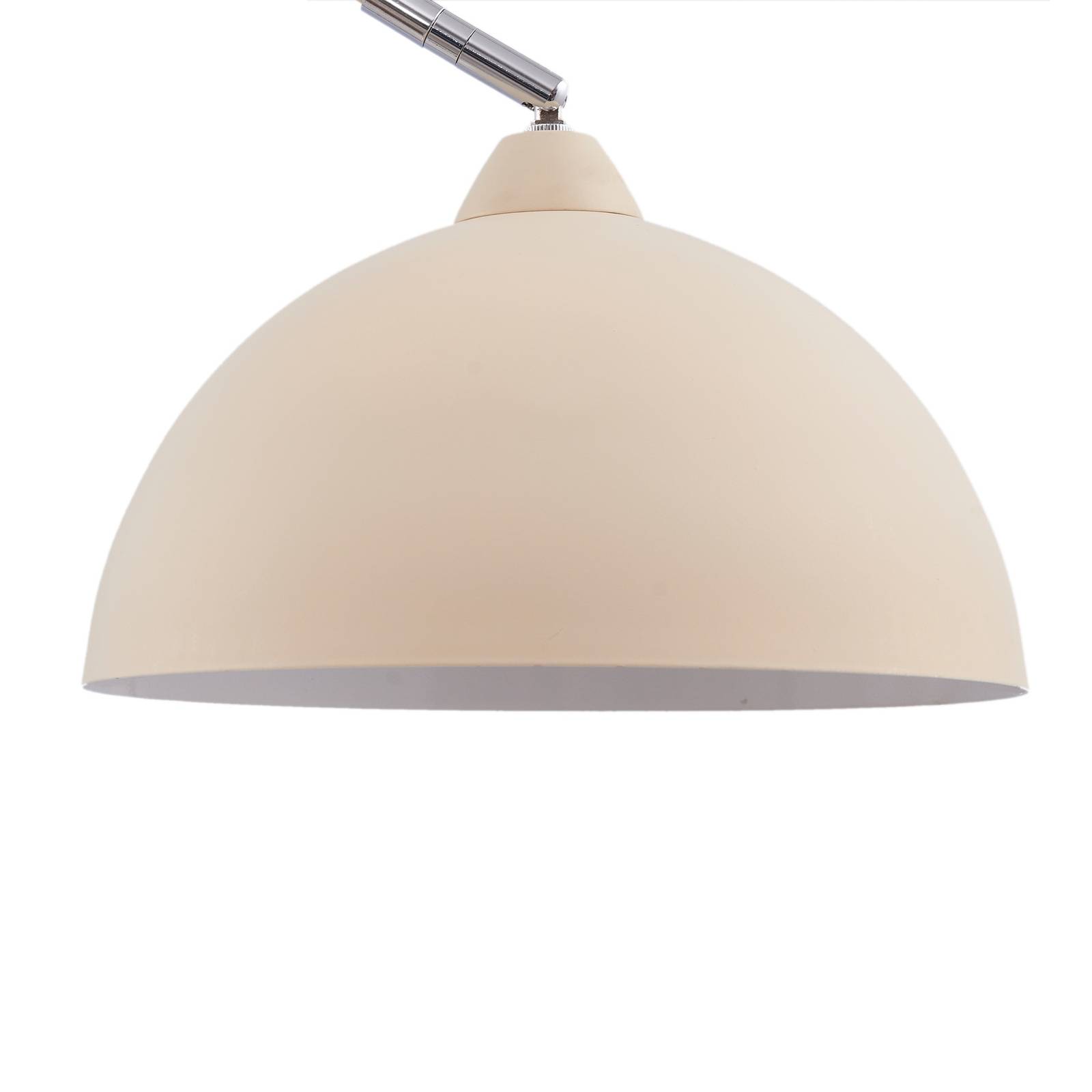 Lampa podłogowa Lindby Tonka, beżowy, metal/marmur, 180 cm, E27