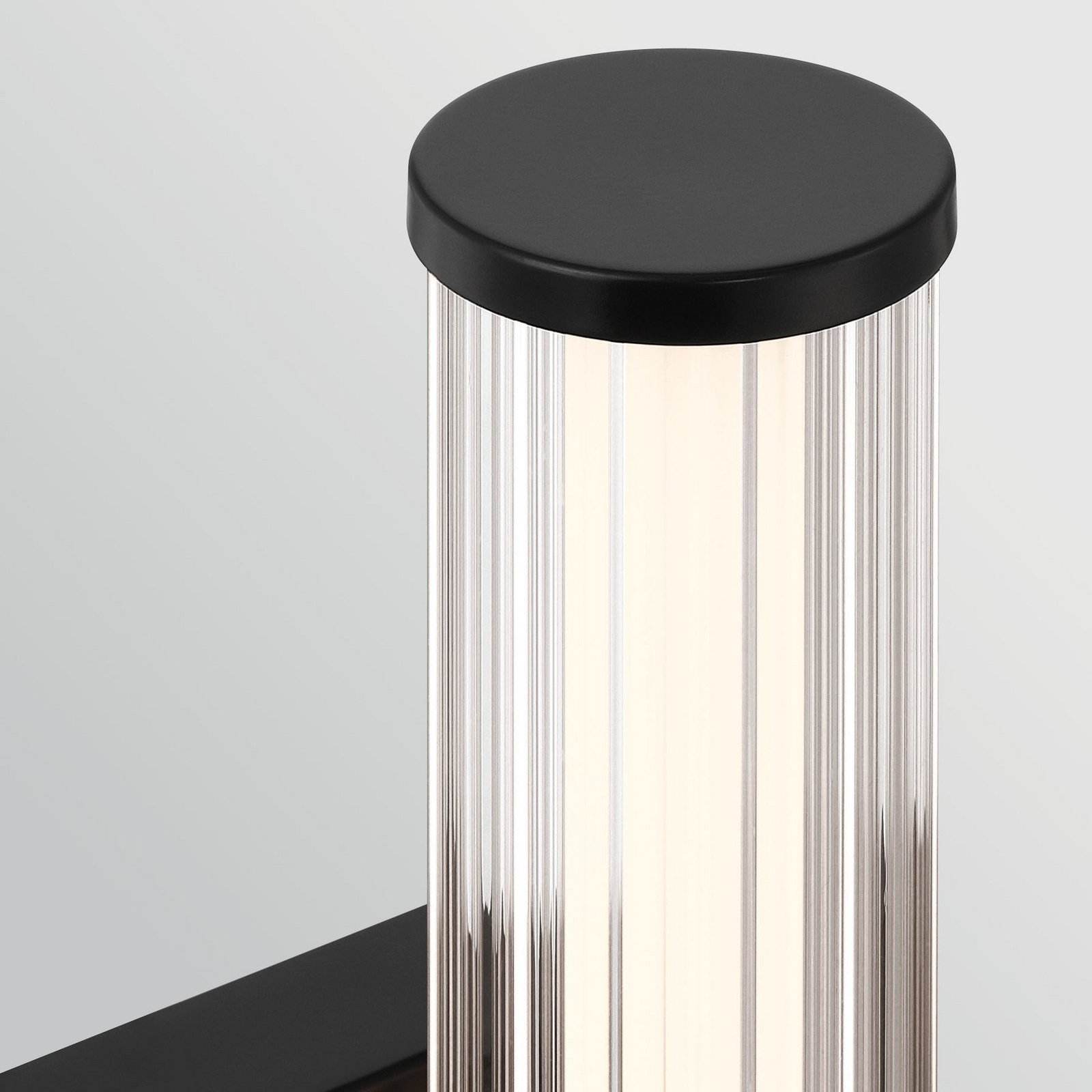 LED-Außenwandleuchte FAYTON, schwarz, Höhe 36 cm Metall IP44