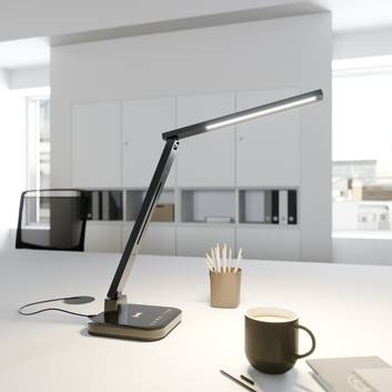 LED Tischlampe weiß dimmbar Leselampe Tisch-Leuchte Schreibtisch-Lampe 10W XT-15 