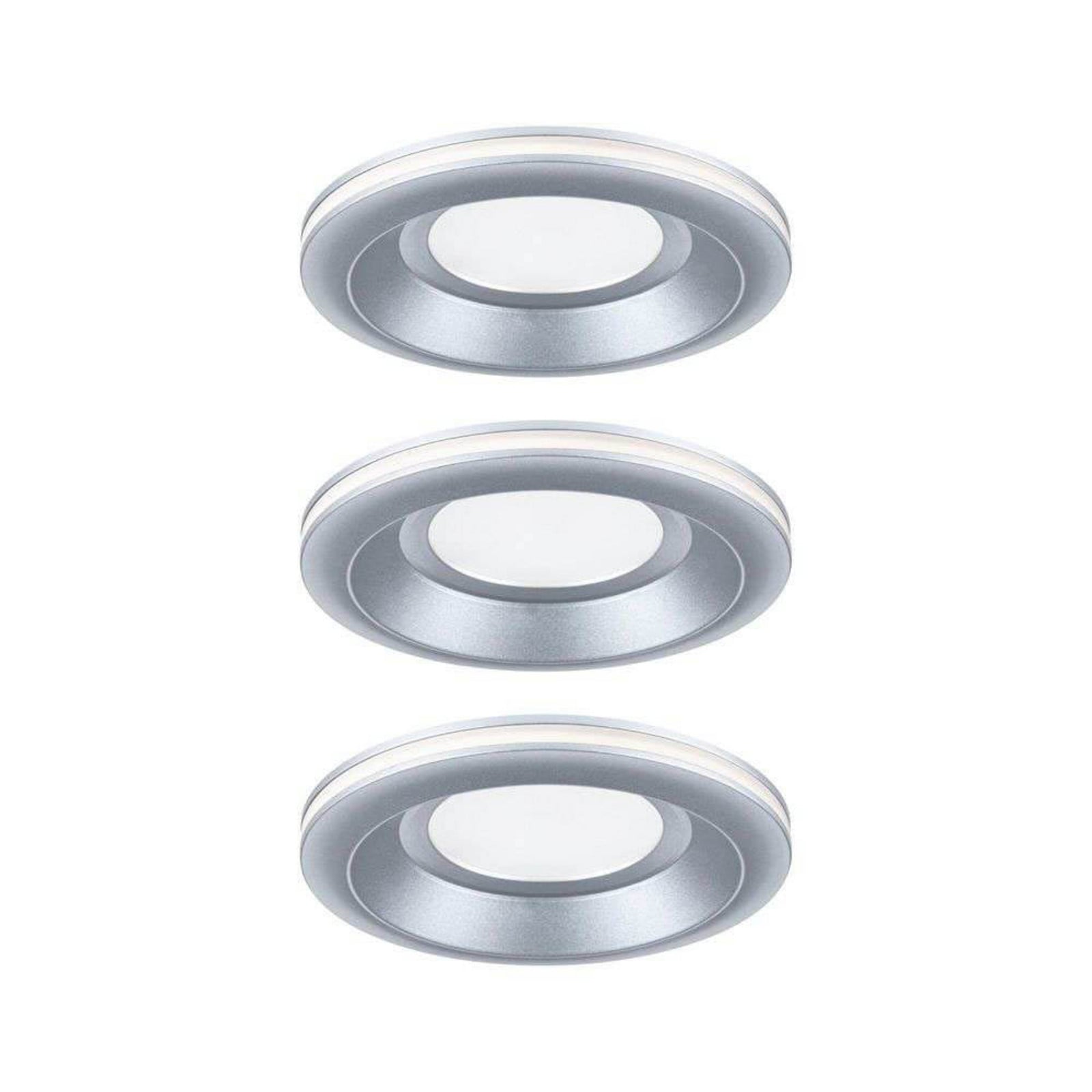 Sormus LED-inbyggnadslampa Ø 10 cm IP65 matt krom 3x Paulmann - Badrum - Plast | Produkter - Spotlights - Inbyggdasspot | Lampspecialisterna