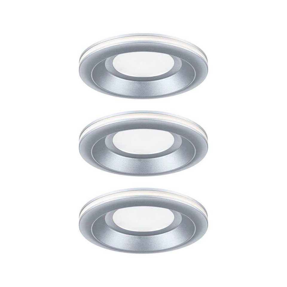 Paulmann Sormus LED-inbyggnadslampa Ø 10 cm IP65 matt krom 3x, metallisk från Paulmann