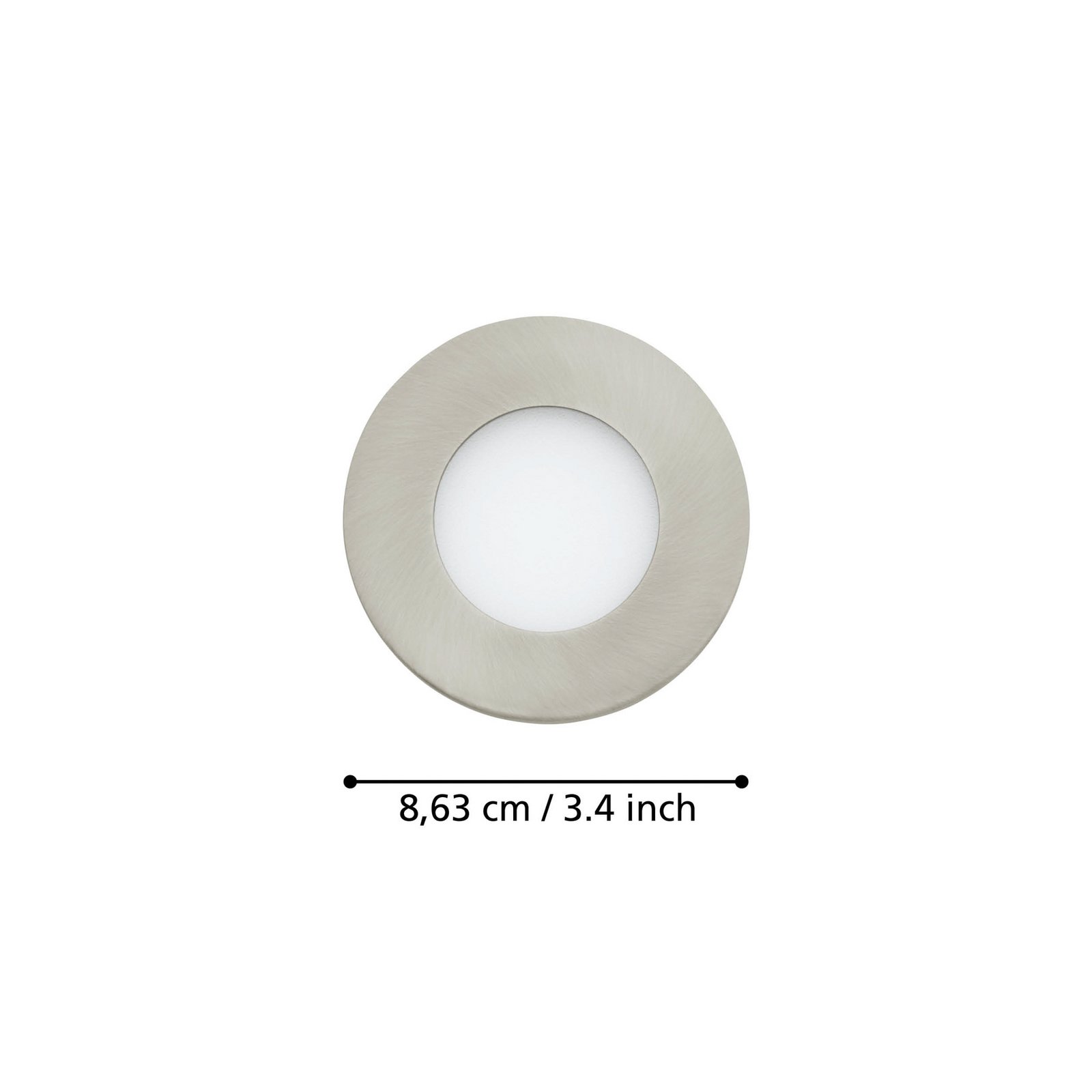 EGLO connect Fueva-C LED foco empotrable 8,6cm, Set de 3