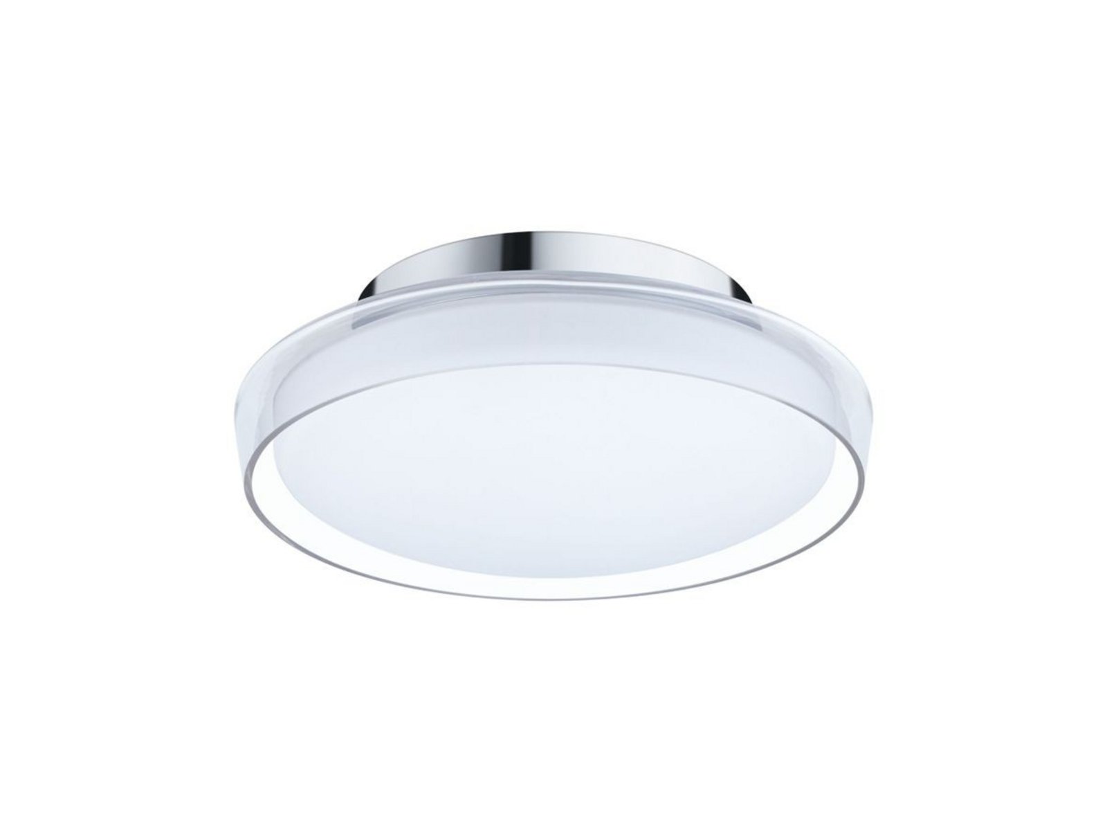 Luena LED Plafonieră IP44 3000K 600lm Cromat/Clear -Paulmann