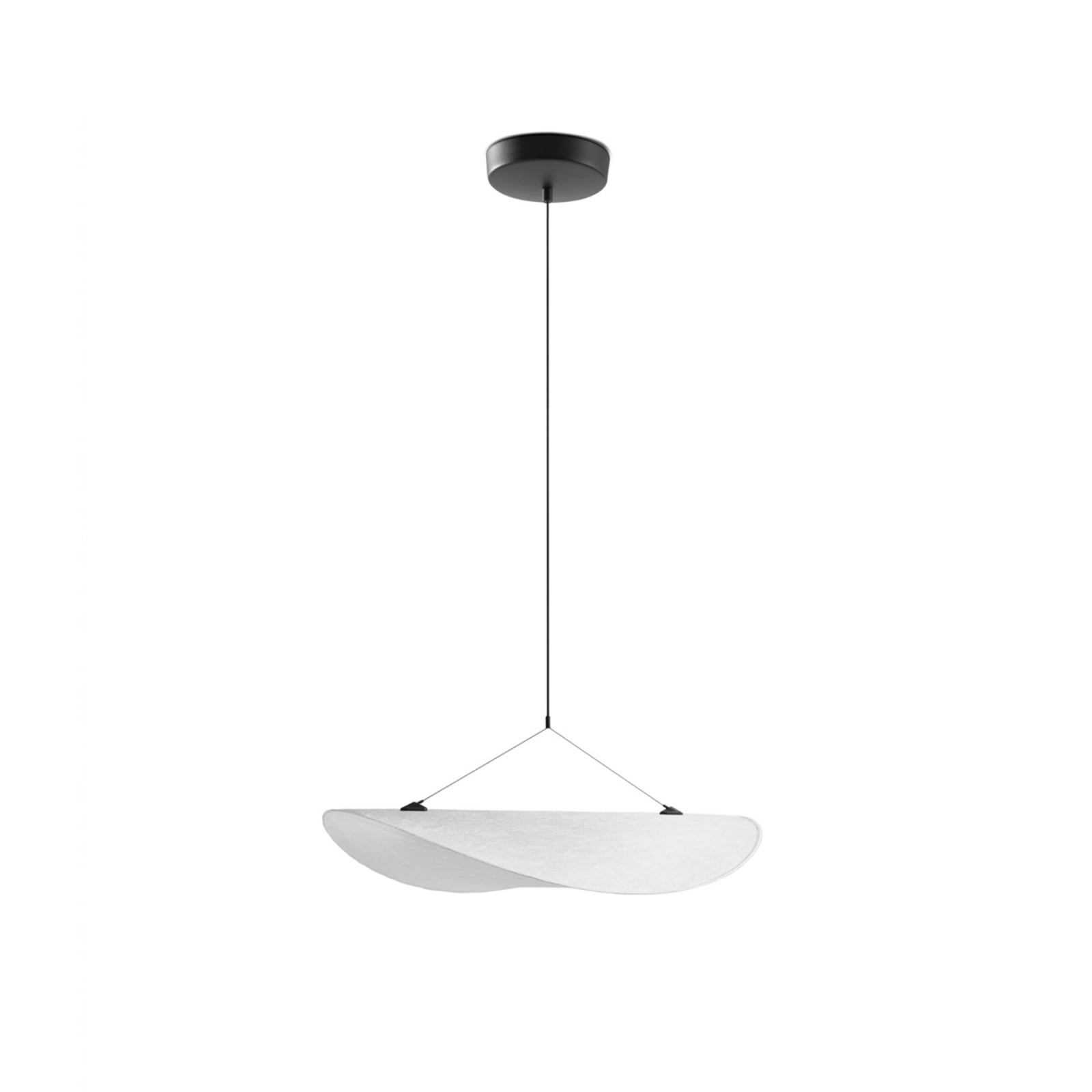 NEW WORKS Tense LED pendant light, Ø55, white, dimmable
