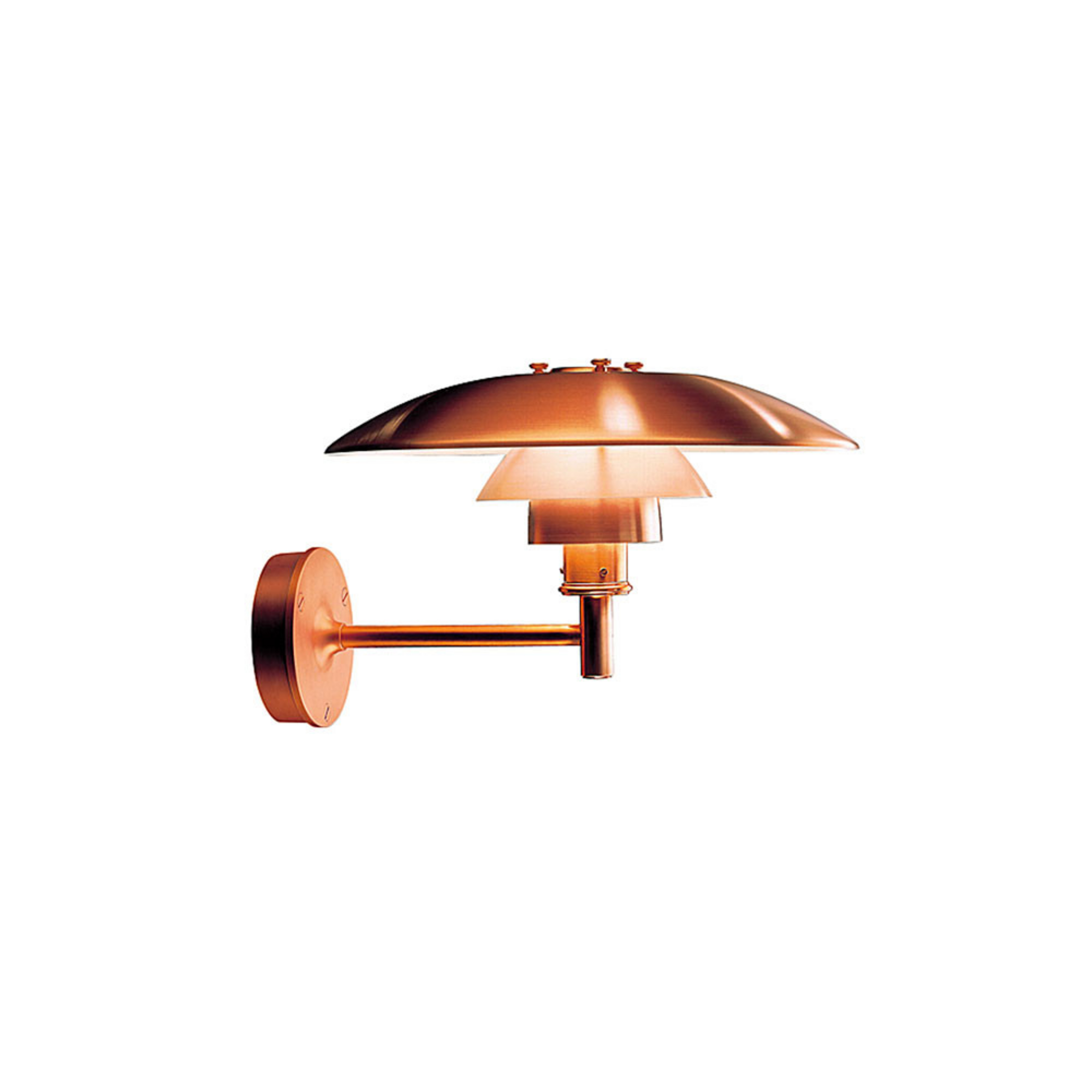 PH Wandleuchte Kupfer (Von Unten Kabeleinf) - Louis Poulsen