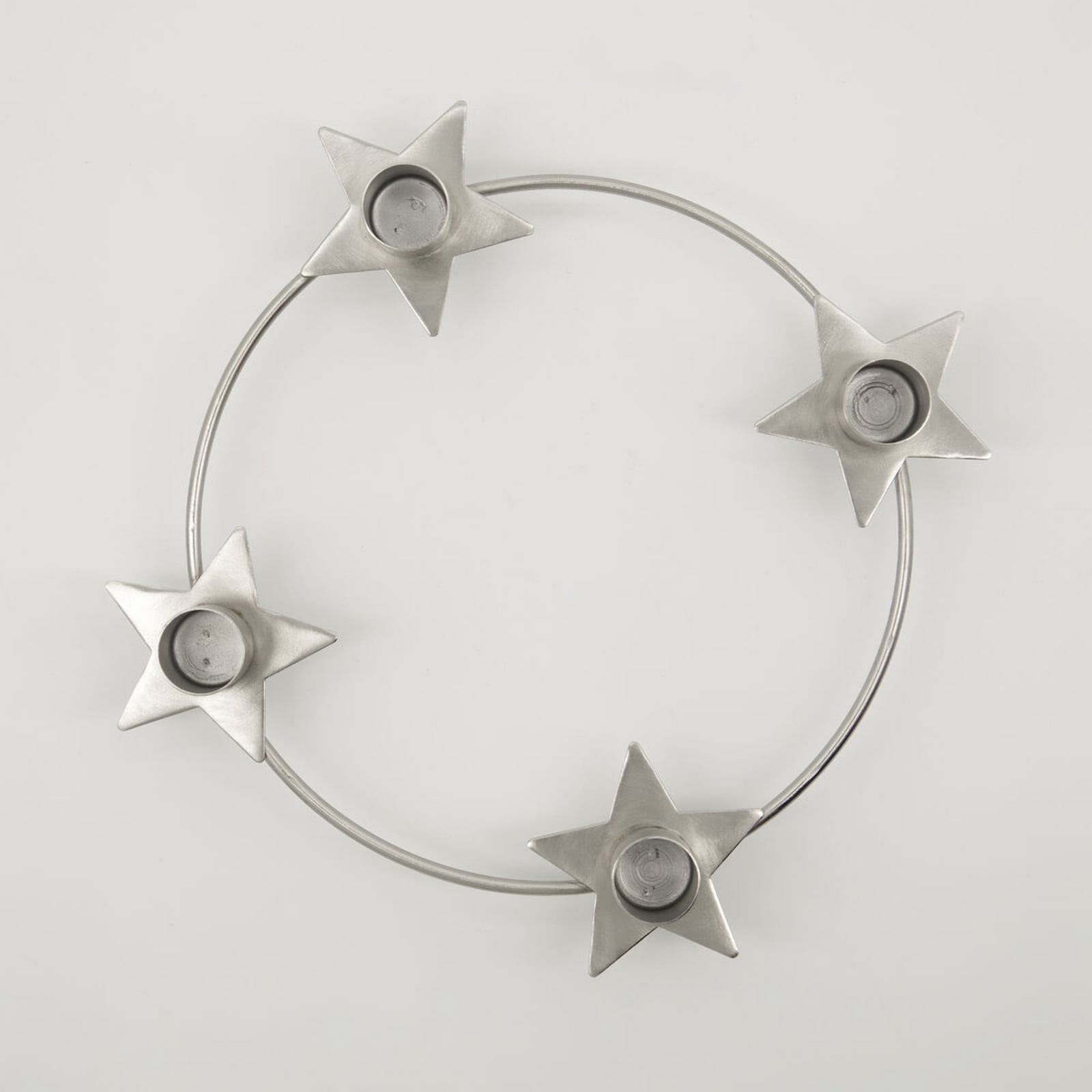 Castiçal Stage, Ø 24 cm, metal, prateado - House Doctor