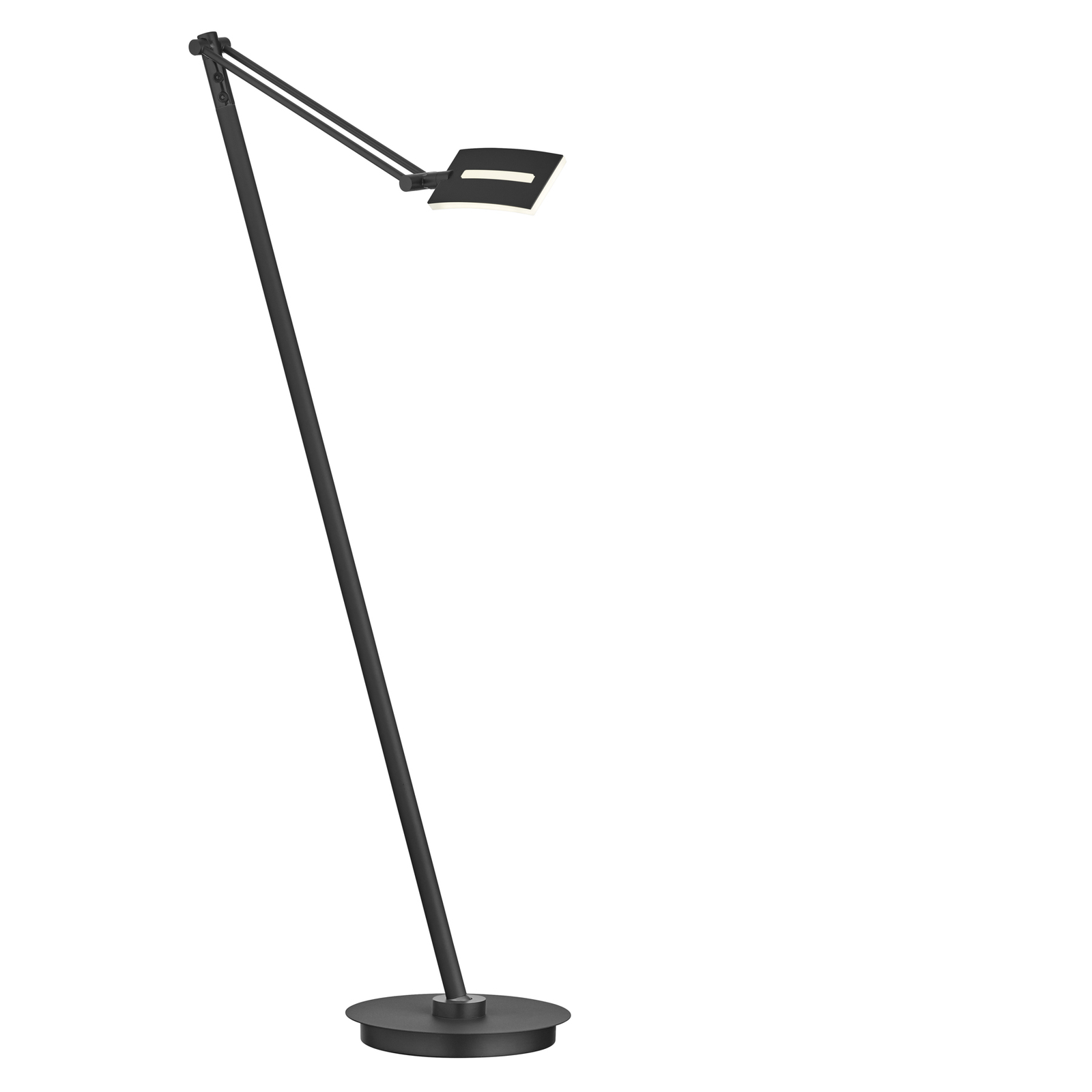 LED oblouková lampa Evolo CCT, černá