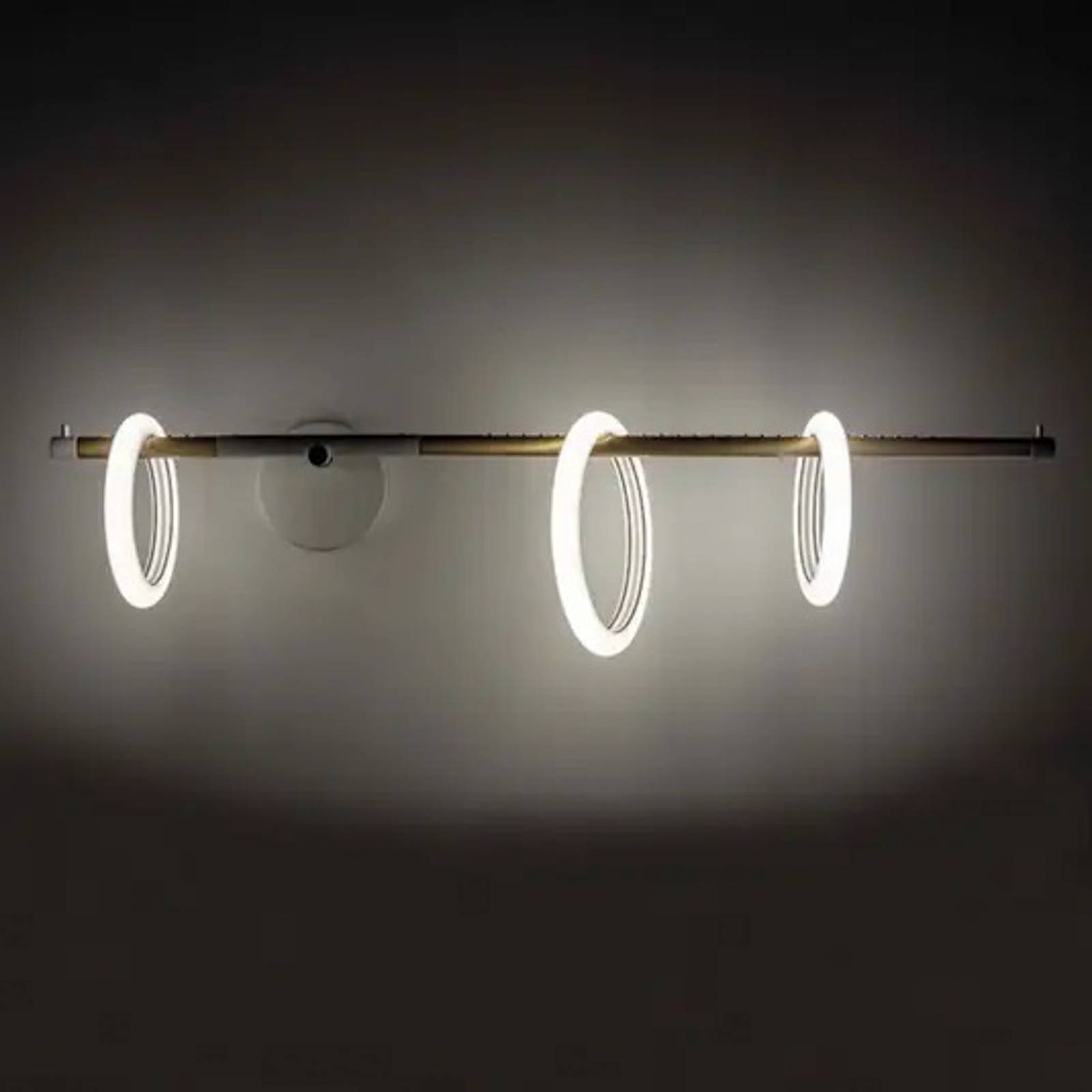 Marchetti ulaop led fali lámpa, három gyűrűs, jobbra, fekete