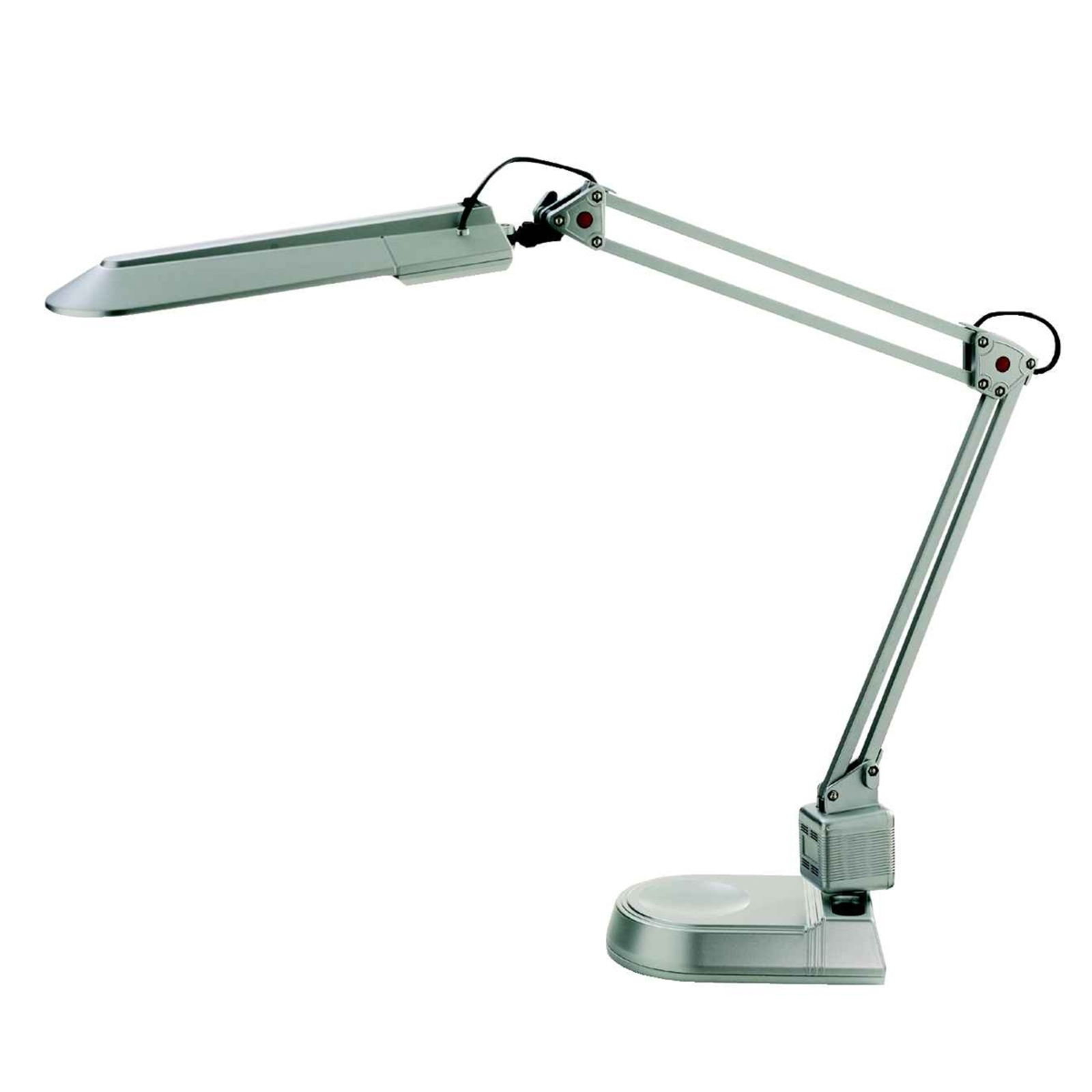 ALCO Workplace light PRACY, silver, for Workroom / Office, metal, G23, 11 W, energy efficiency: A, H: 70 cm