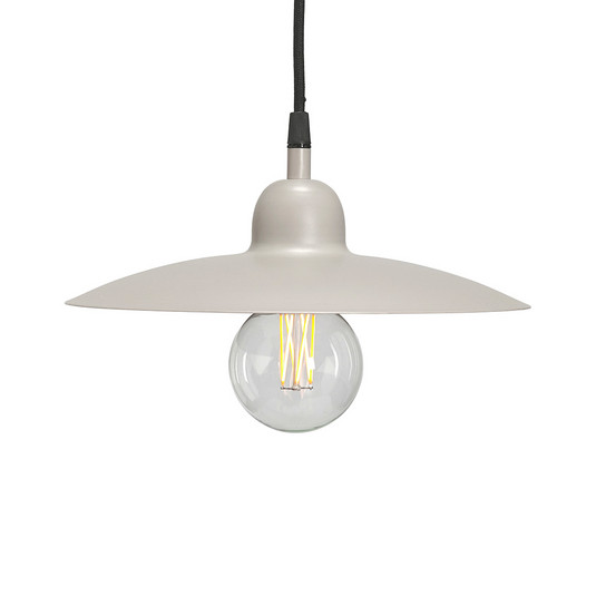 PR Home Hängeleuchte Como, beige, Ø 28 cm, Metall, Stecker