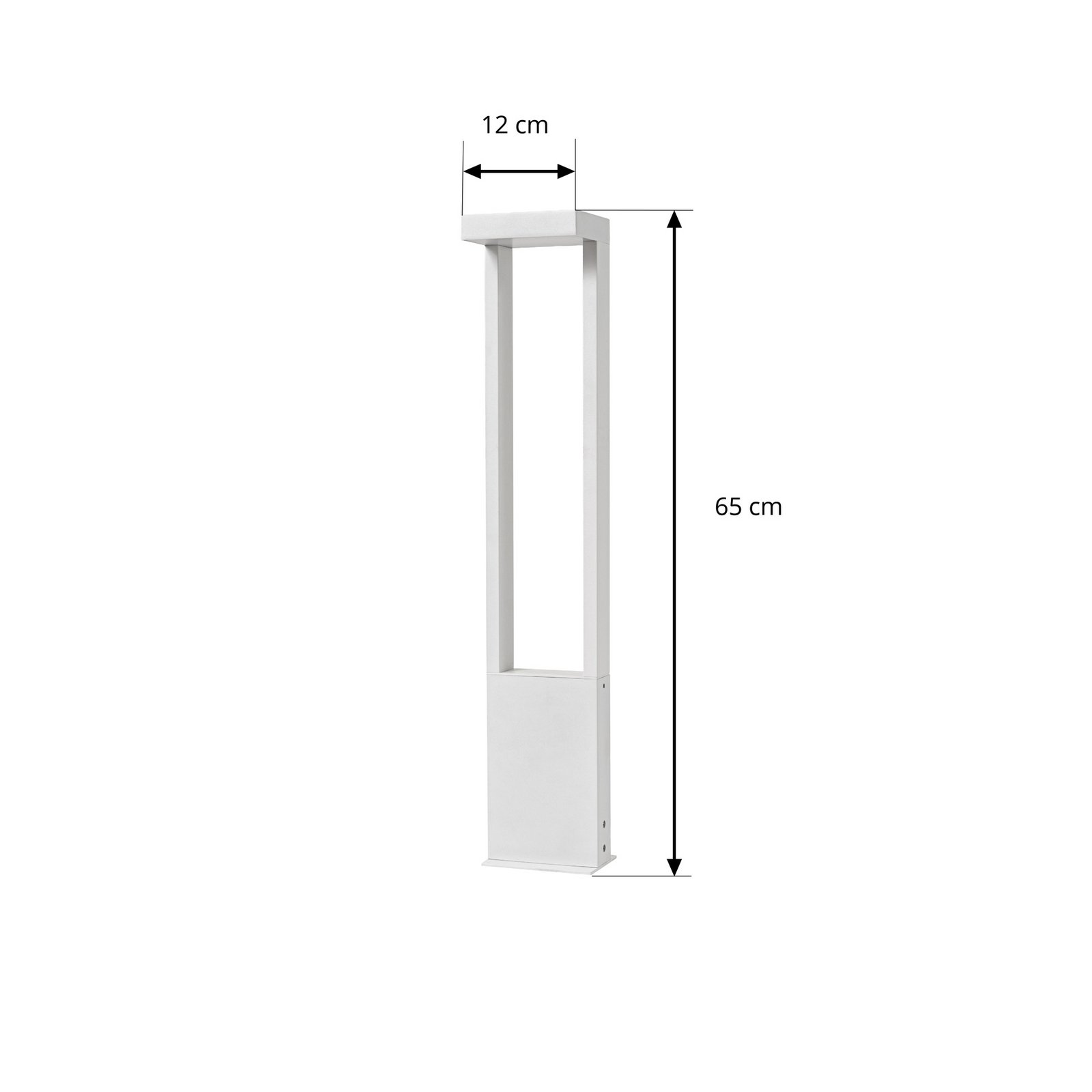 Lonete LED ösvény világítás, magasság 65 cm, fehér, IP65 - Lindby