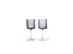 Ripple Fehér Wine Glasses Set of 2 Smoked Szürke - ferm LIVING