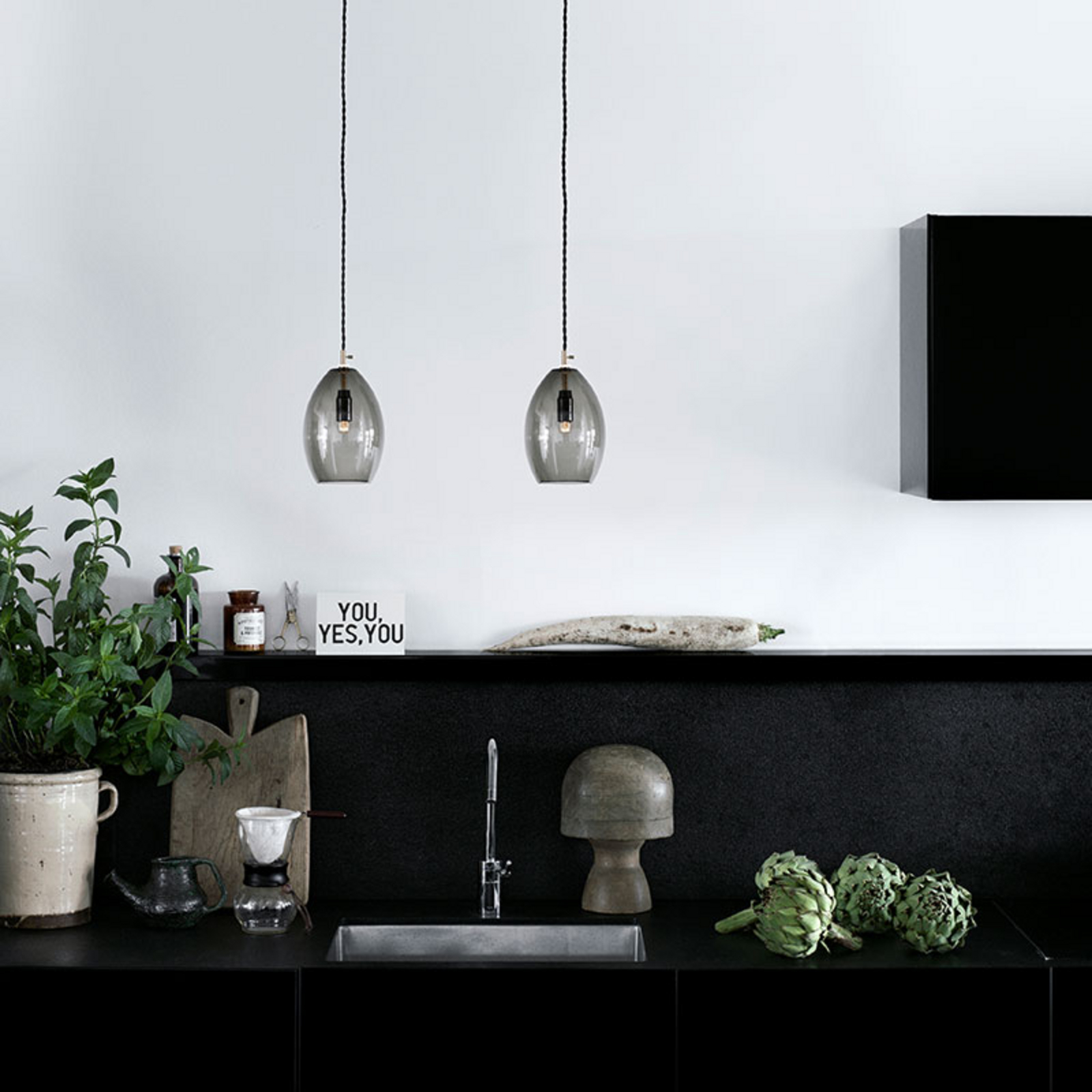 Unika Pendant Grey Small - Northern