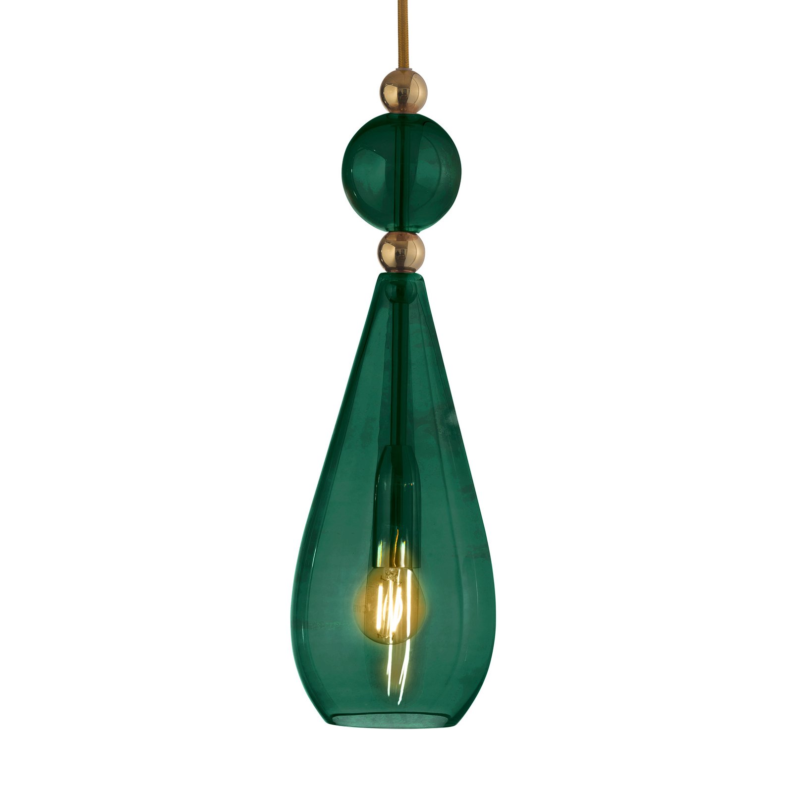 EBB & FLOW Smykke M/L Pendelleuchte gold