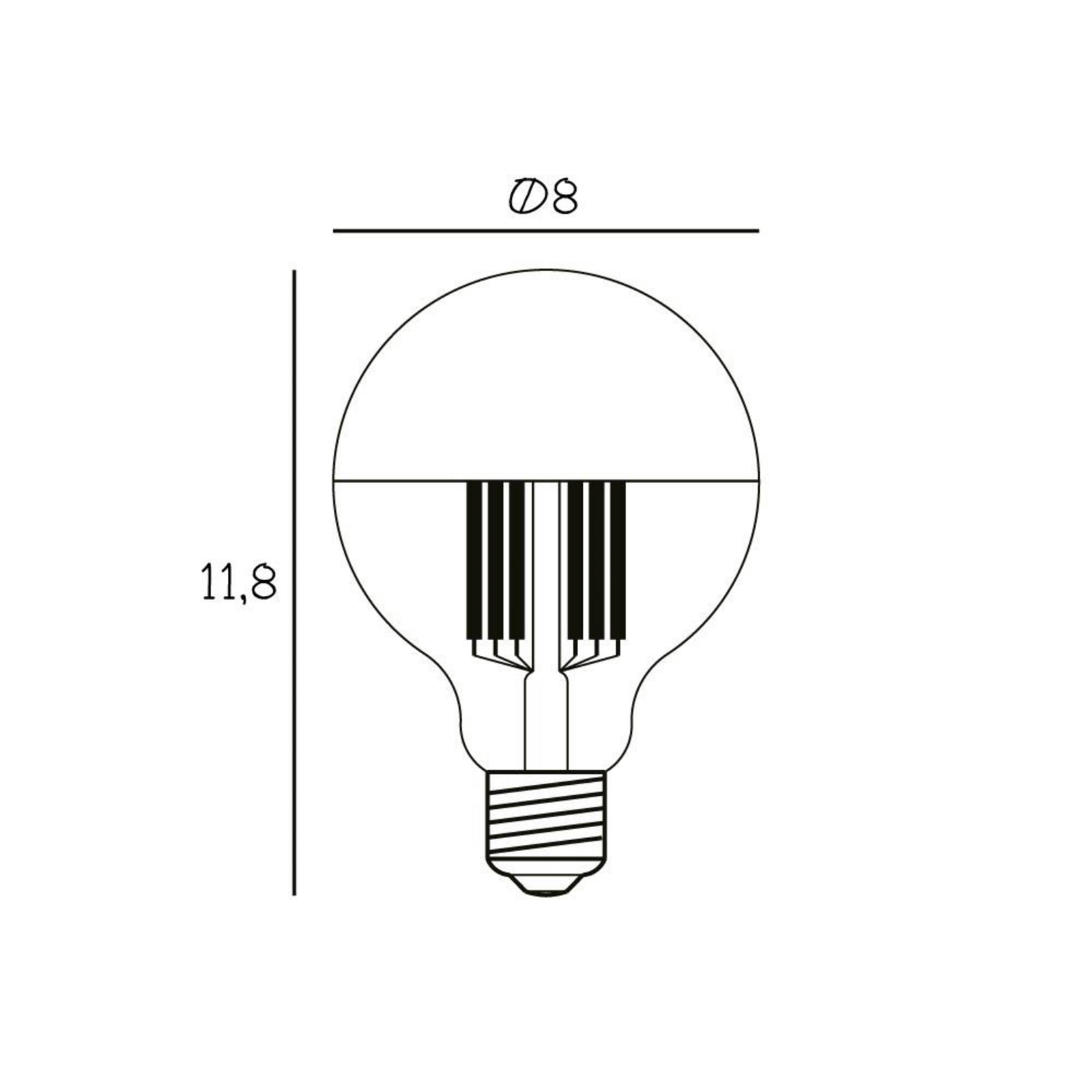 Žiarovka LED 3,5W Globe Gold E27 - Design By Us