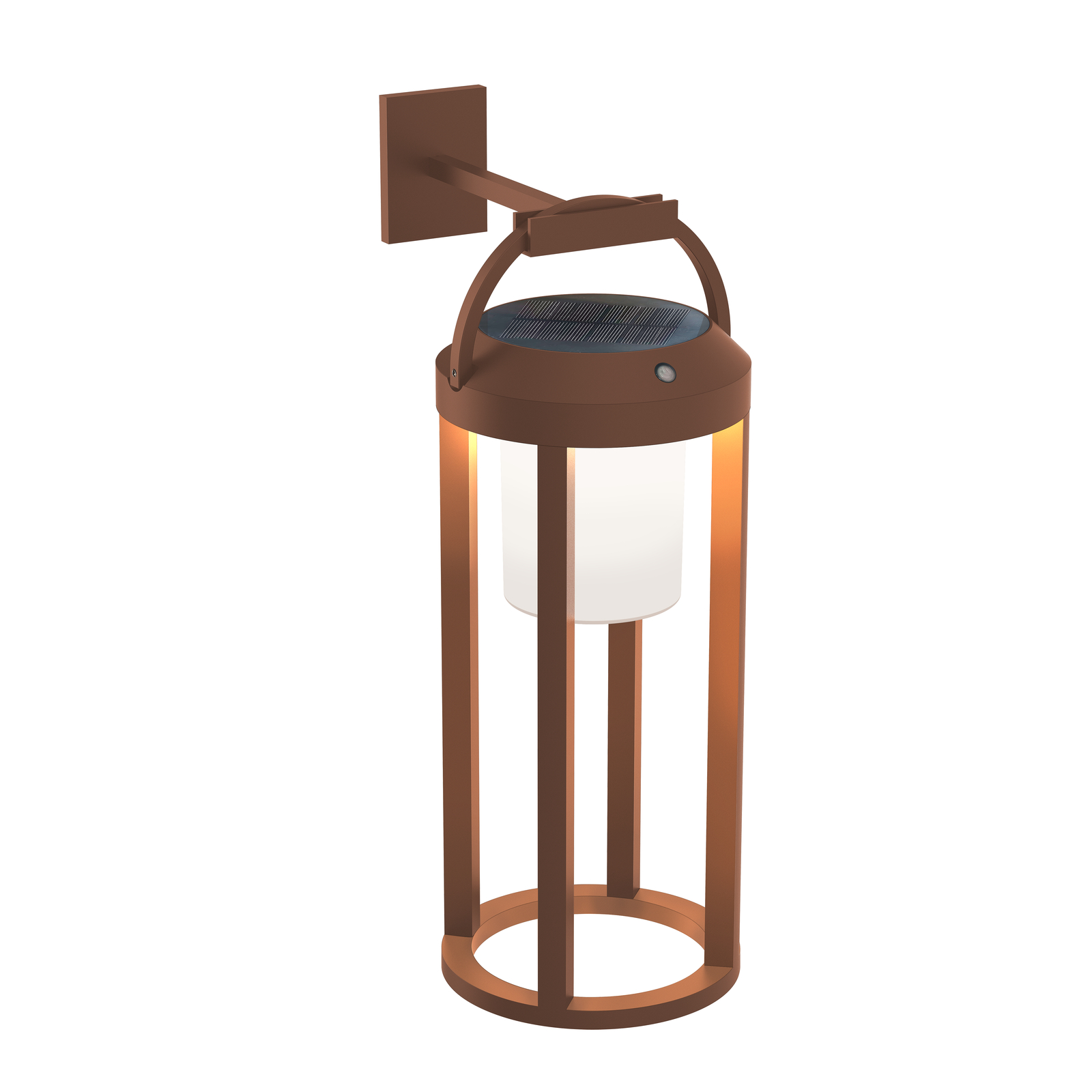 Tilena Round Lampe à cellule solaire Rouille - Lucande