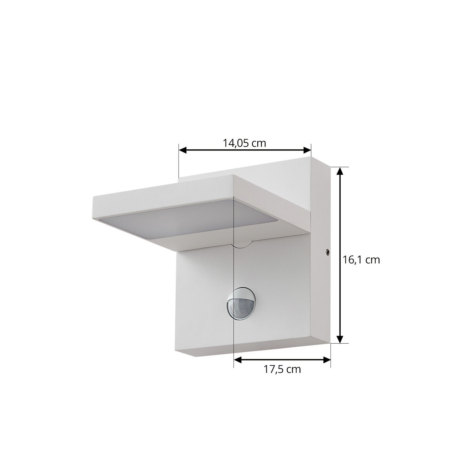 Silvan LED Na zewnątrz Lampa Ścienna w/Sensor Biały - Lucande
