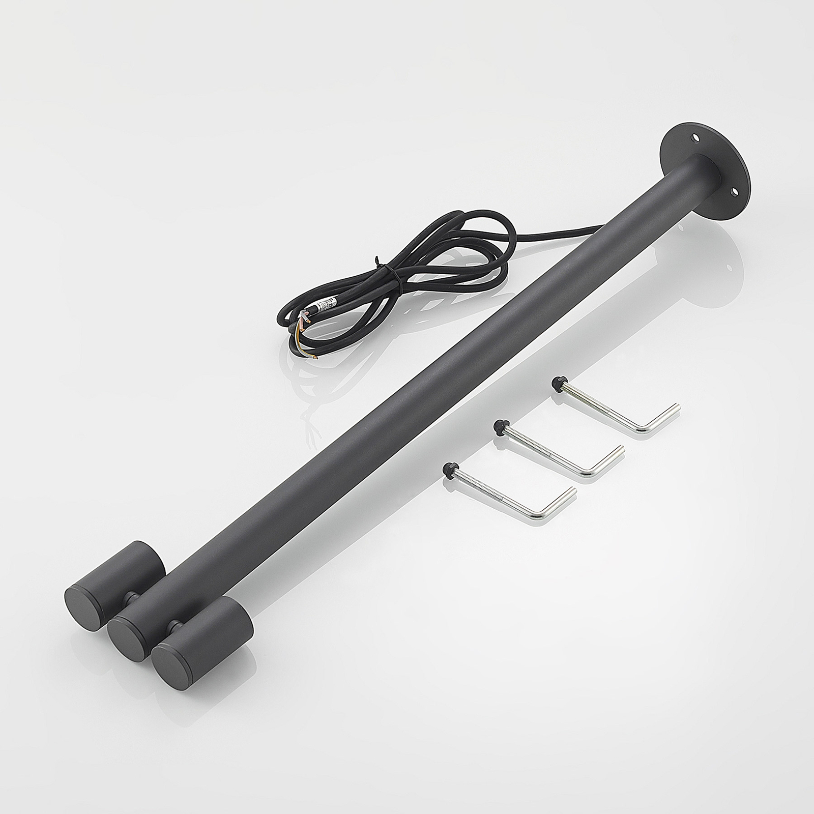 Lucande Saige LED-Pollerleuchte, 2-fl., 75 cm