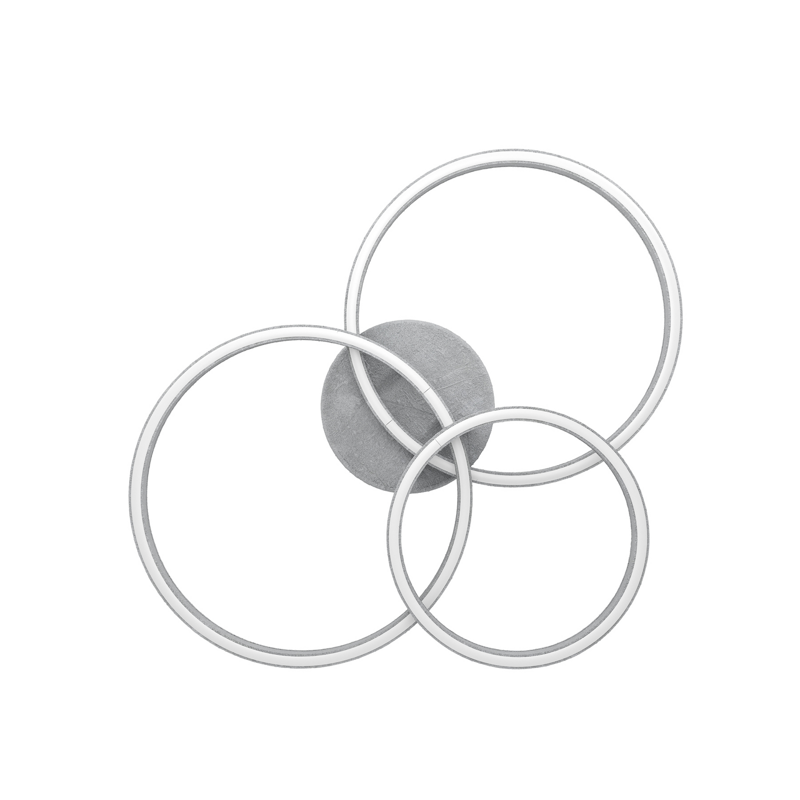 LED stropna svjetiljka Stars of Light, Cadinaro, sivo/drvo, 73 cm, prigušiva