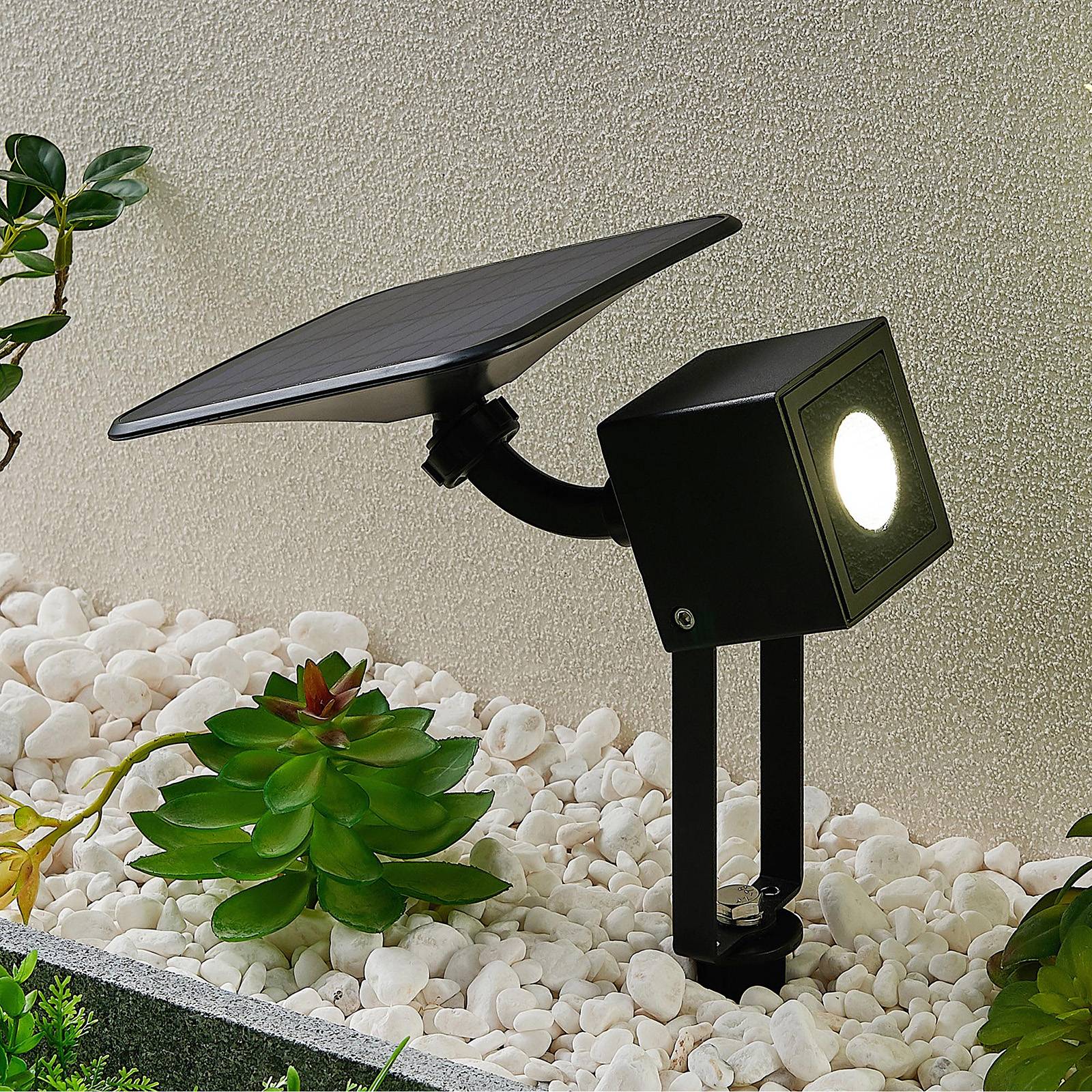 Lindby Kordt lampa solarna LED ściana lub podłoga