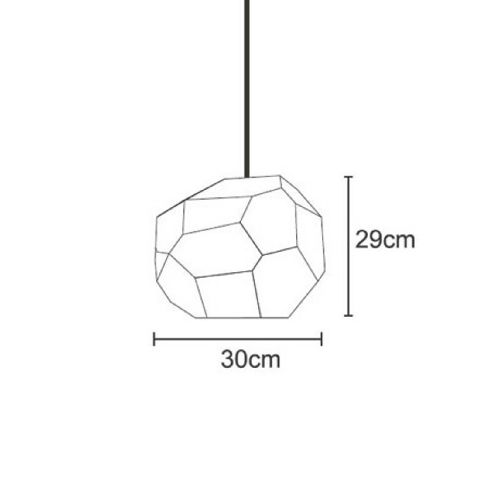 Asteroid Glass Lustră Pendul - Innermost